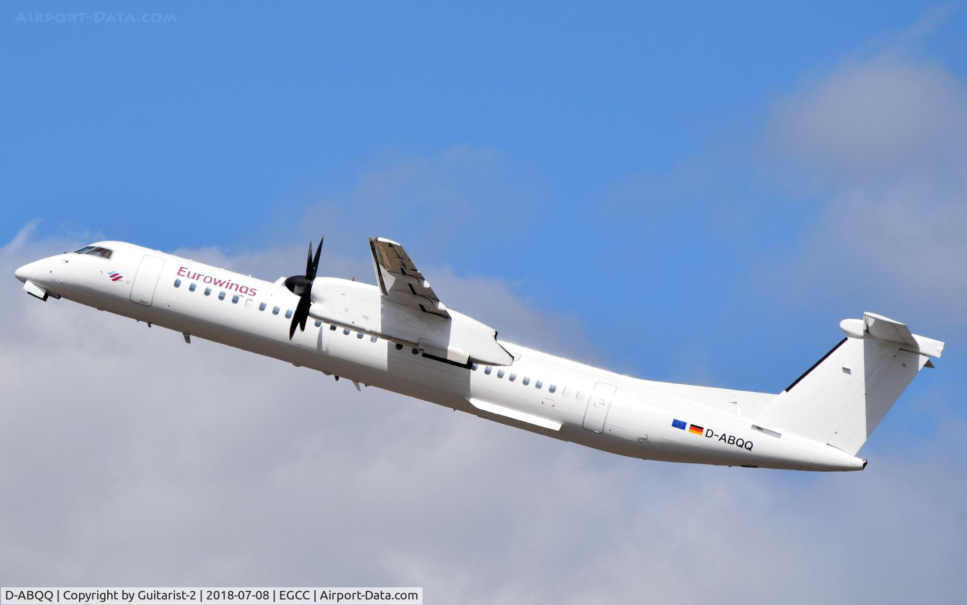 D-ABQQ, 2008 De Havilland Canada DHC-8-402Q Dash 8 Dash 8 C/N 4198, At Manchester