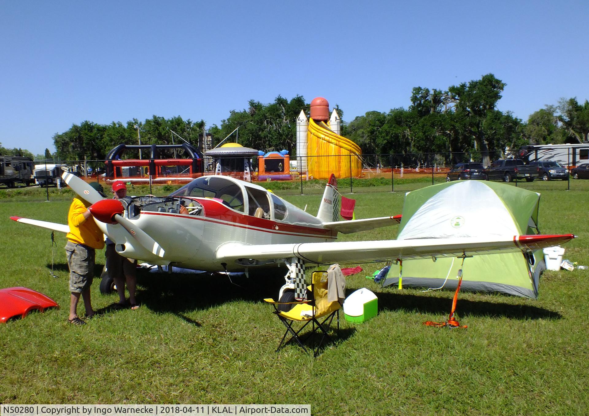 N50280, 1946 Globe GC-1B Swift C/N 352, Globe GC-1B Swift at 2018 Sun 'n Fun, Lakeland FL