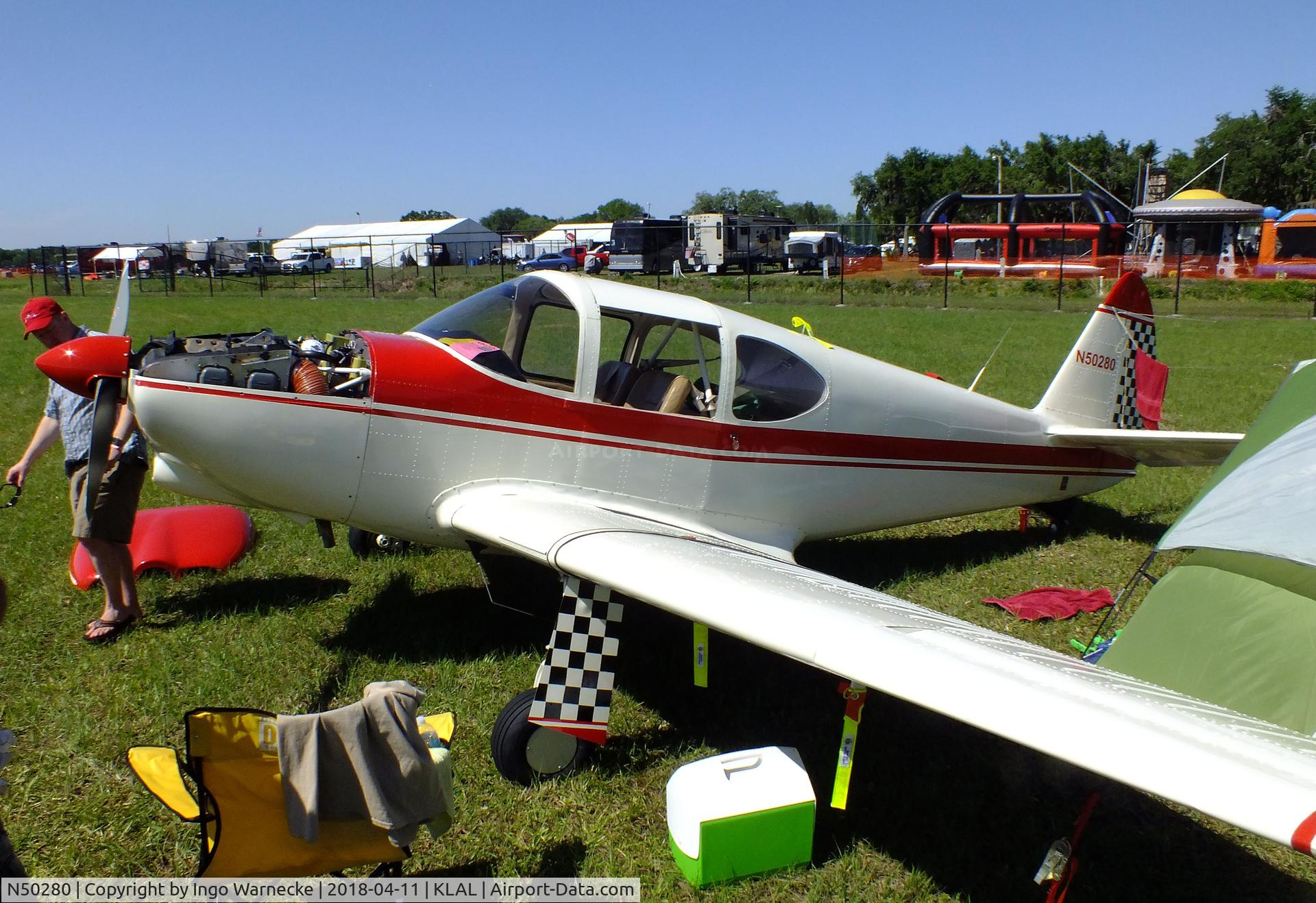 N50280, 1946 Globe GC-1B Swift C/N 352, Globe GC-1B Swift at 2018 Sun 'n Fun, Lakeland FL