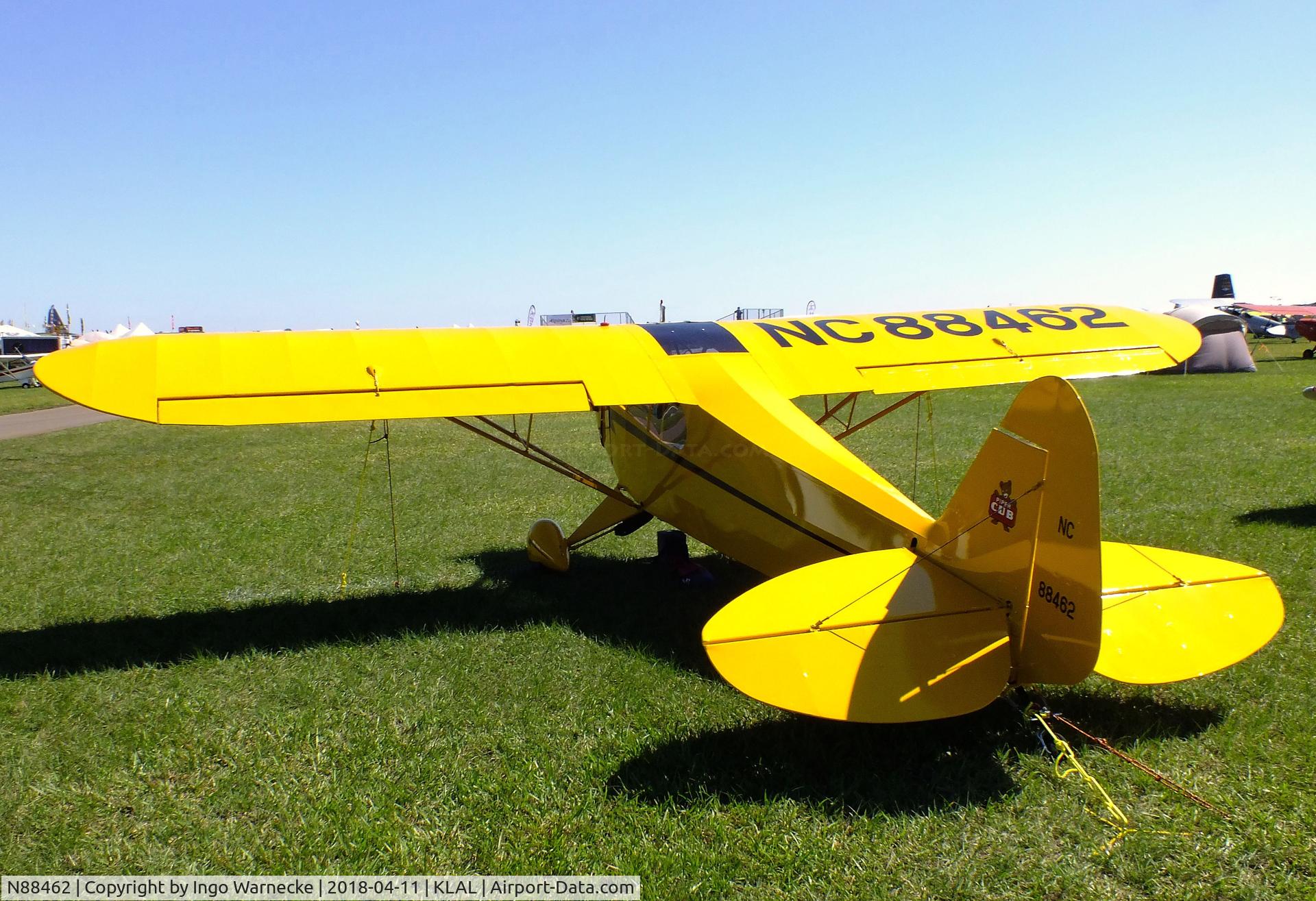 N88462, 1946 Piper J3C-65 Cub C/N 16086, Piper J3C-65 Cub with Reed clipped wings at 2018 Sun 'n Fun, Lakeland FL