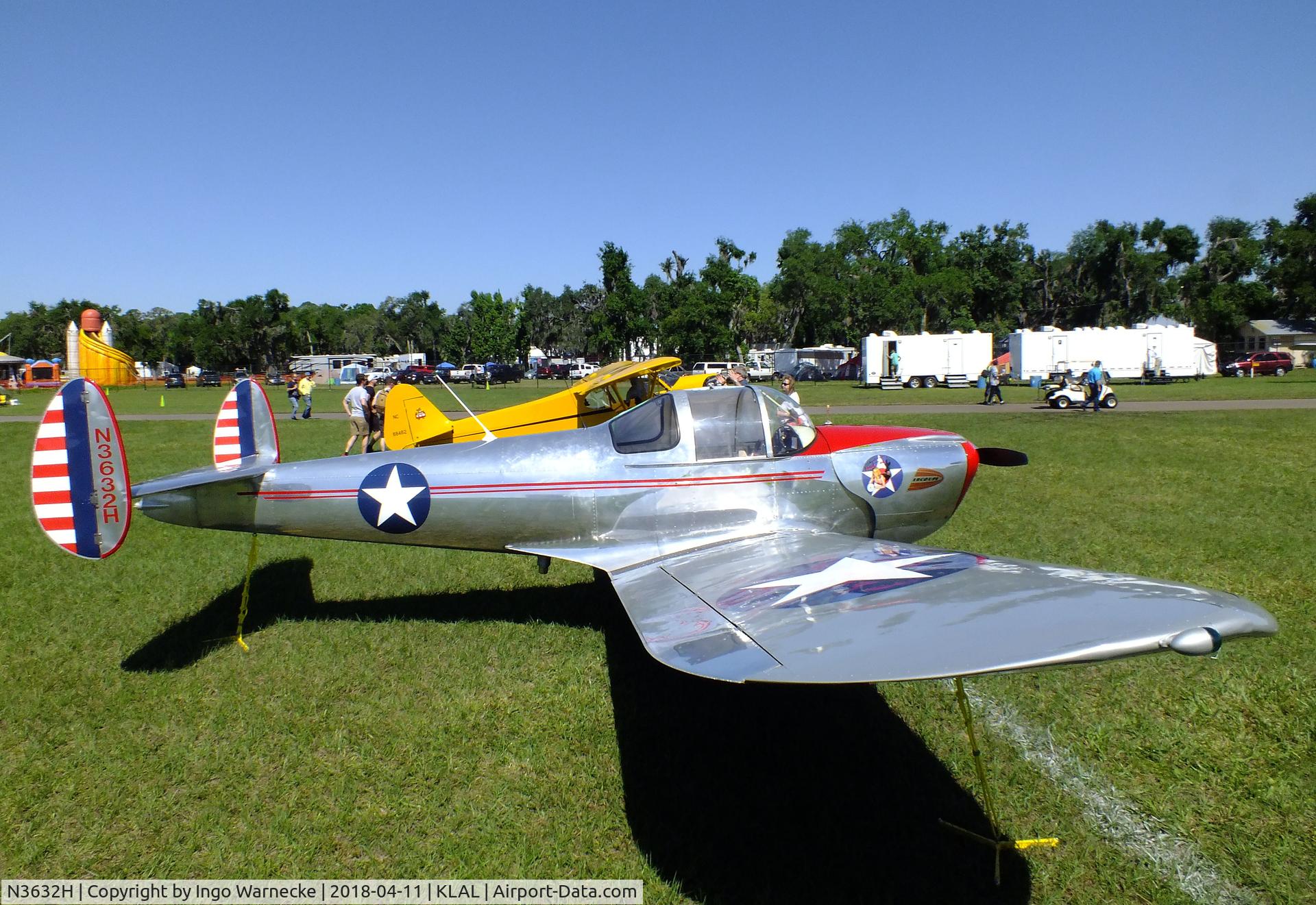 N3632H, 1947 Erco 415CD Ercoupe C/N 4257, ERCO Ercoupe 415-CD at 2018 Sun 'n Fun, Lakeland FL