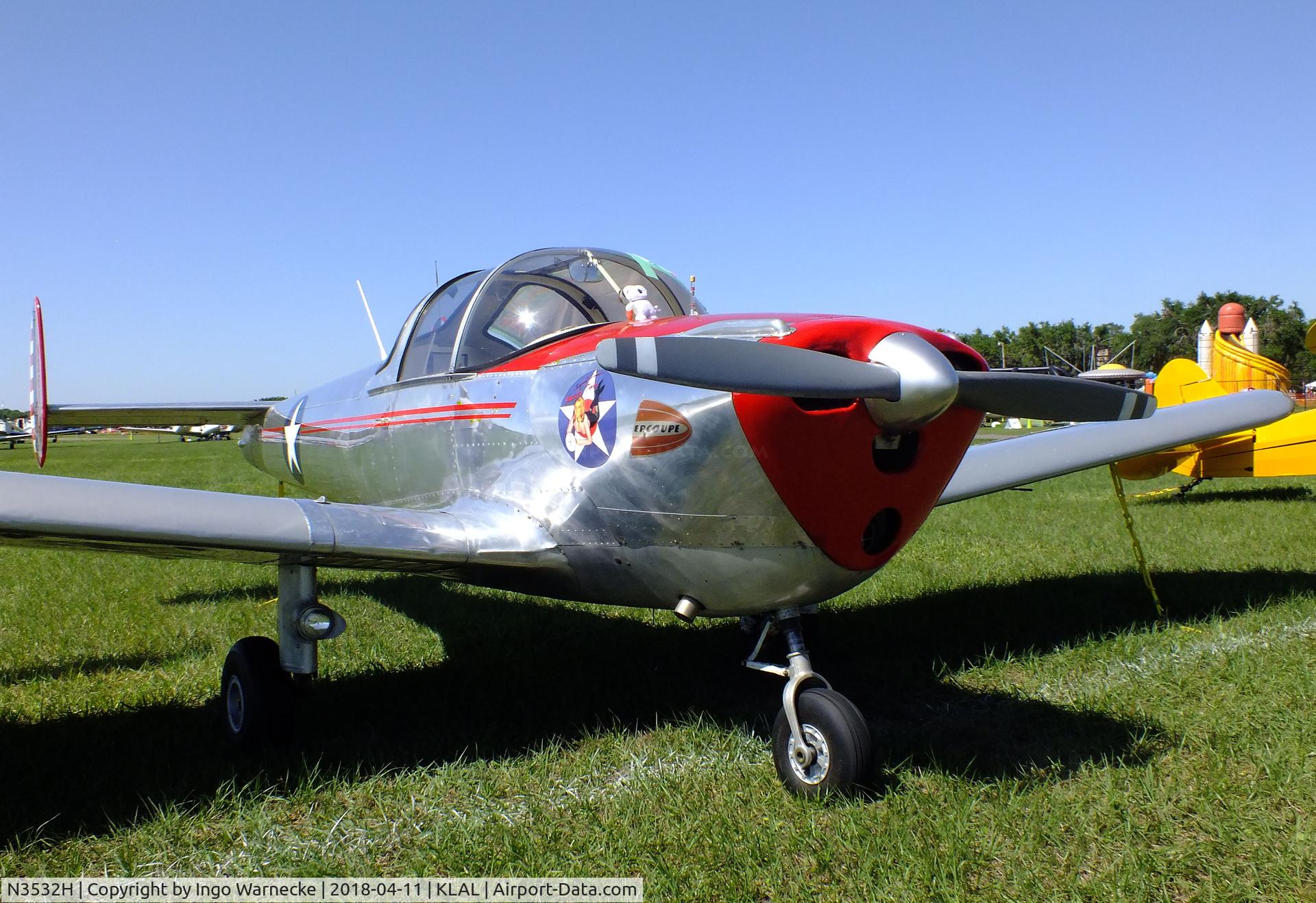 N3532H, 1946 Erco 415C Ercoupe C/N 4157, ERCO Ercoupe 415-CD at 2018 Sun 'n Fun, Lakeland FL