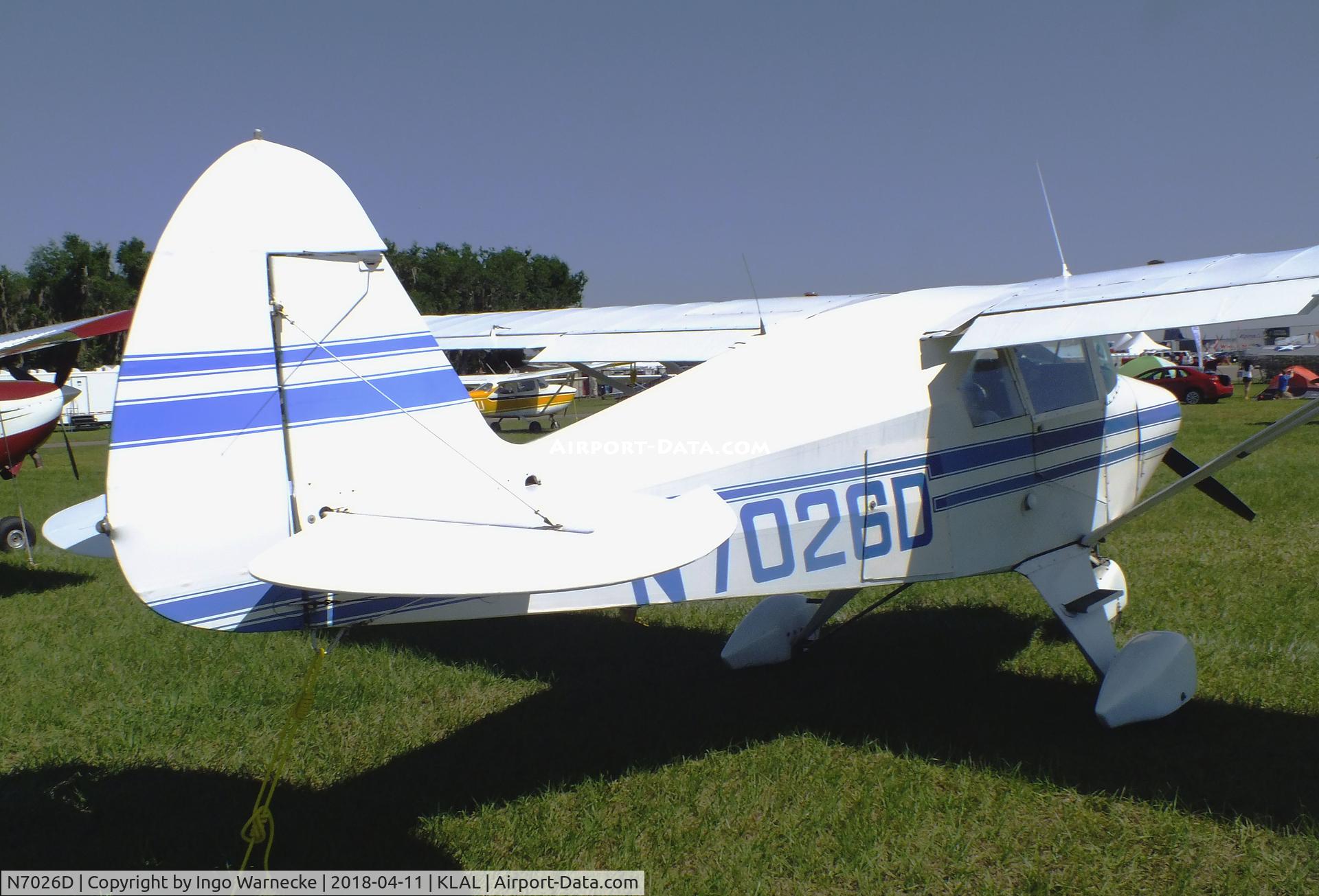 N7026D, 1957 Piper PA-22-150 Tri-Pacer C/N 22-4920, Piper PA-22-150 Tri-Pacer at 2018 Sun 'n Fun, Lakeland FL