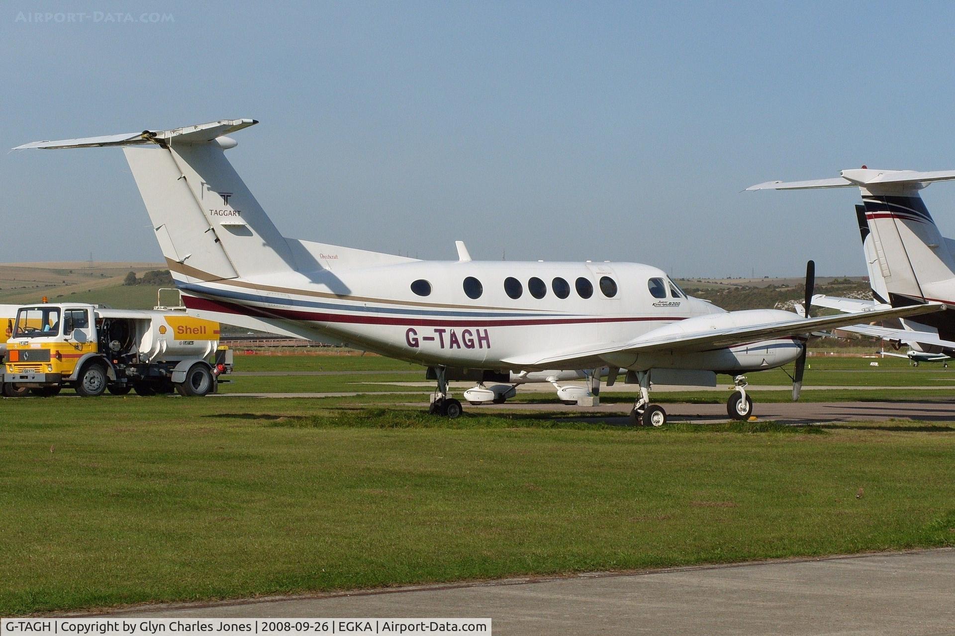G-TAGH, 2000 Raytheon B200 King Air C/N BB-1720, Previously N208CW. The Shell tanker will seem nostalgic in a few years. Owned by Taggart Aviation.