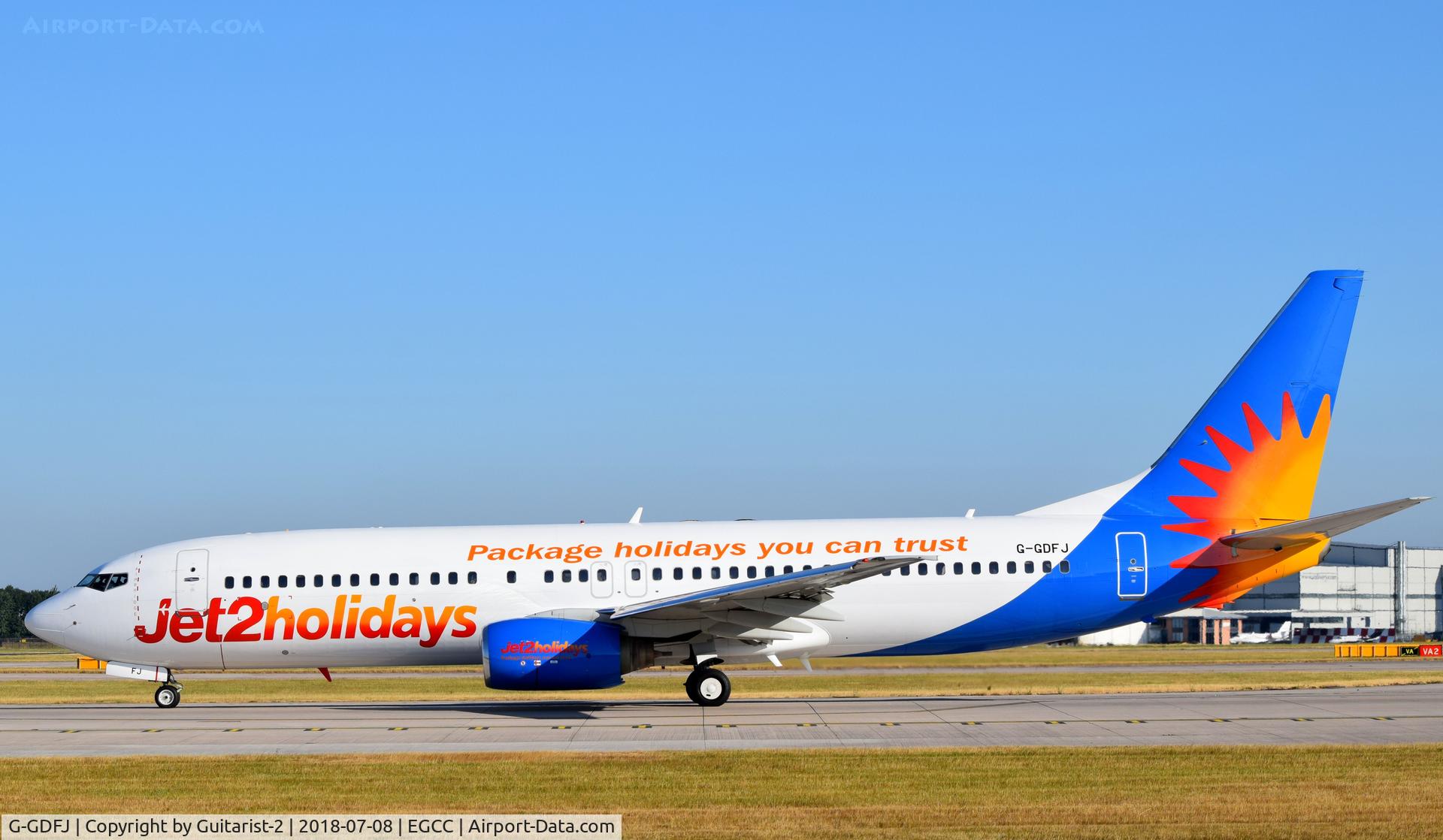 G-GDFJ, 2000 Boeing 737-804 C/N 28229, At Manchester