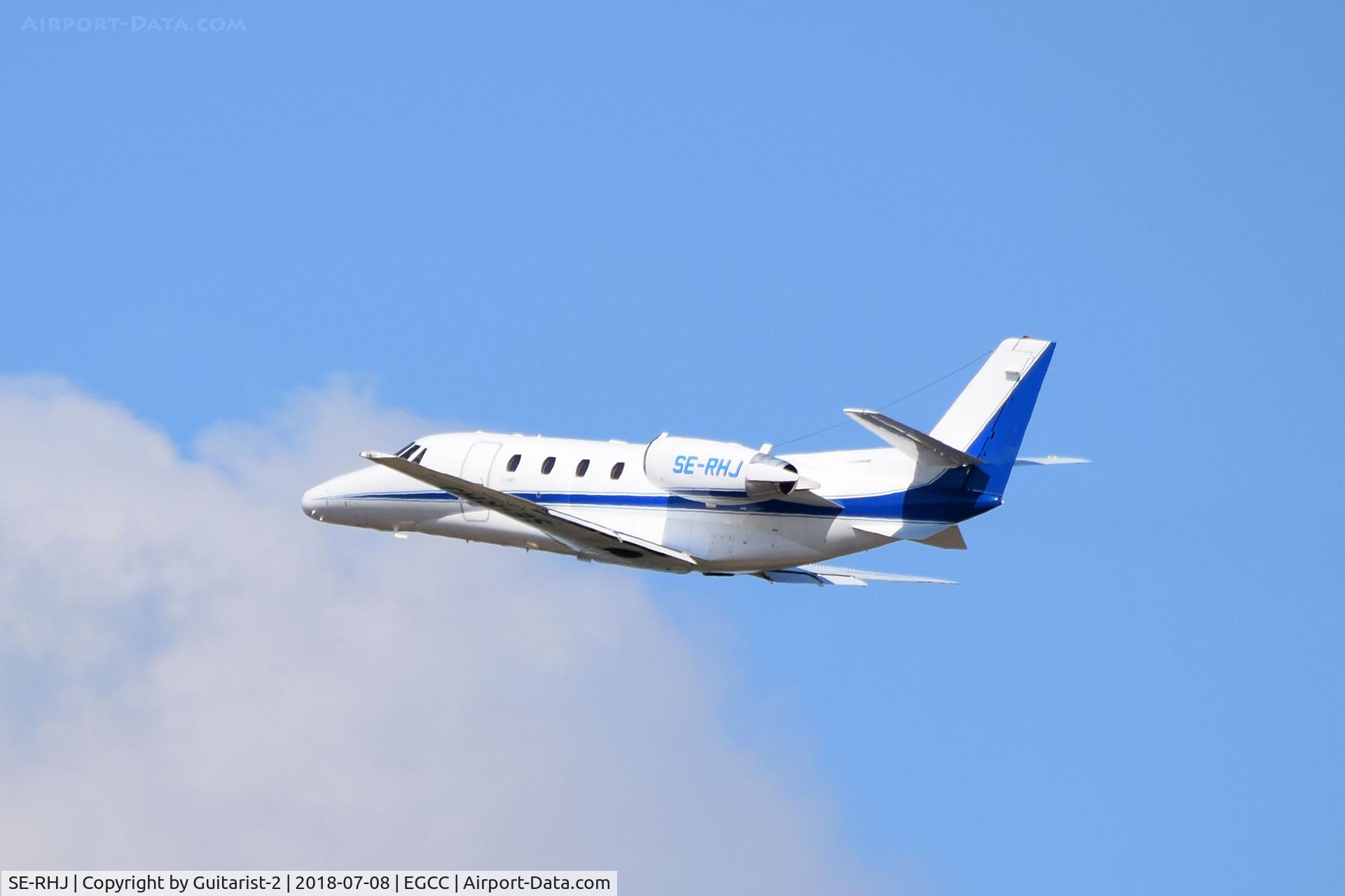 SE-RHJ, 2000 Cessna 560XL Citation Excel C/N 560-5078, At Manchester