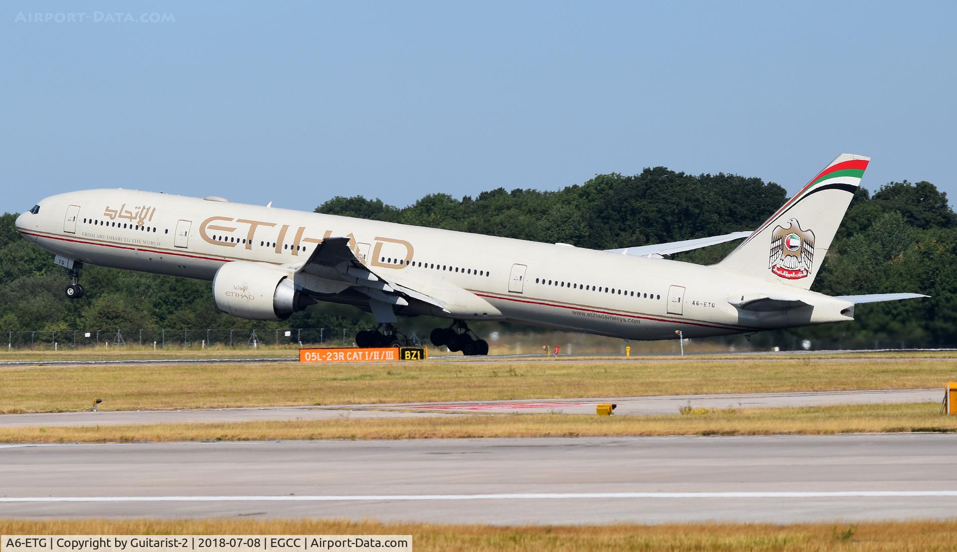 A6-ETG, 2011 Boeing 777-3FX/ER C/N 39681, At Manchester