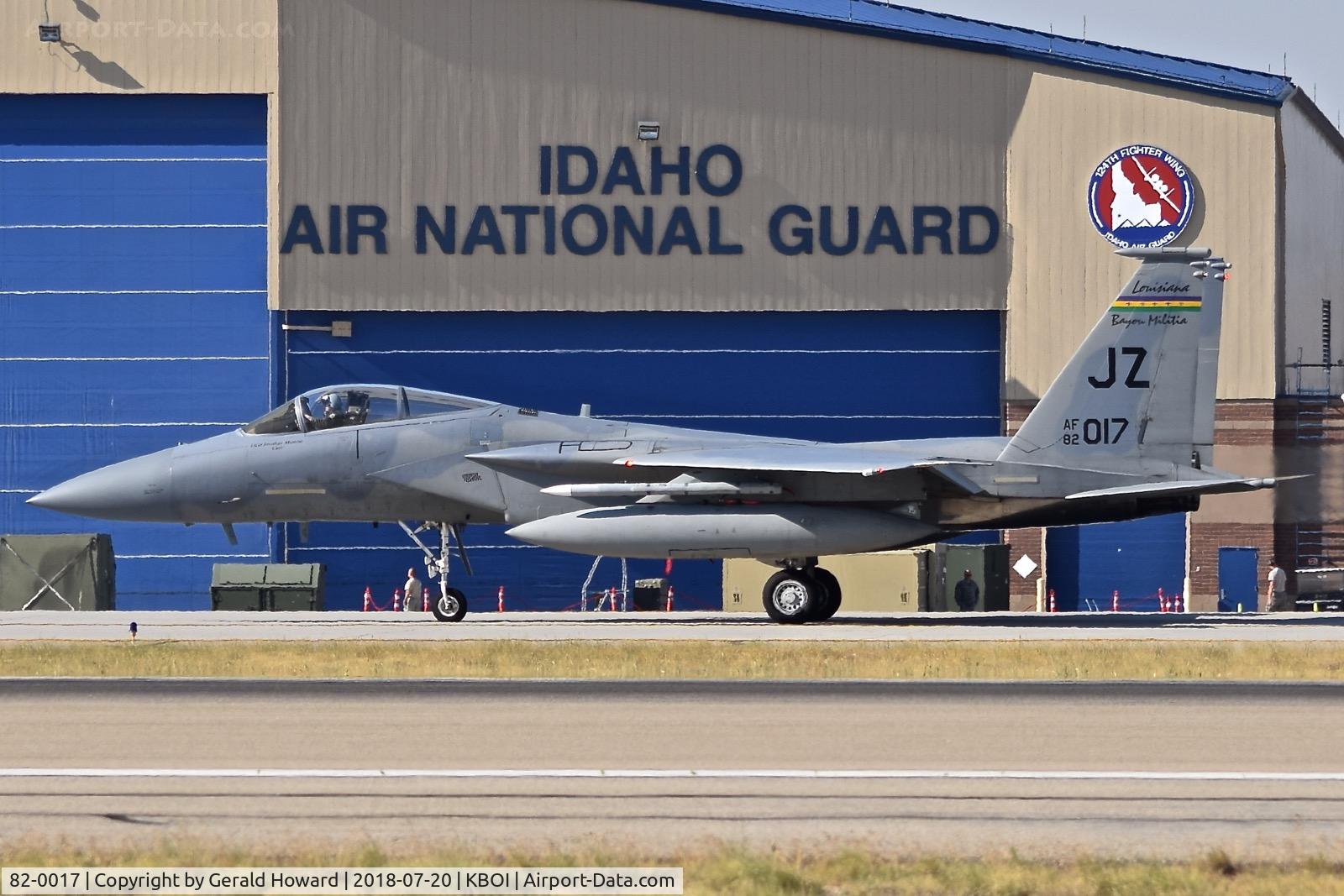 82-0017, 1982 McDonnell Douglas F-15C Eagle C/N 0830/C248, 122nd Fighter Sq. 