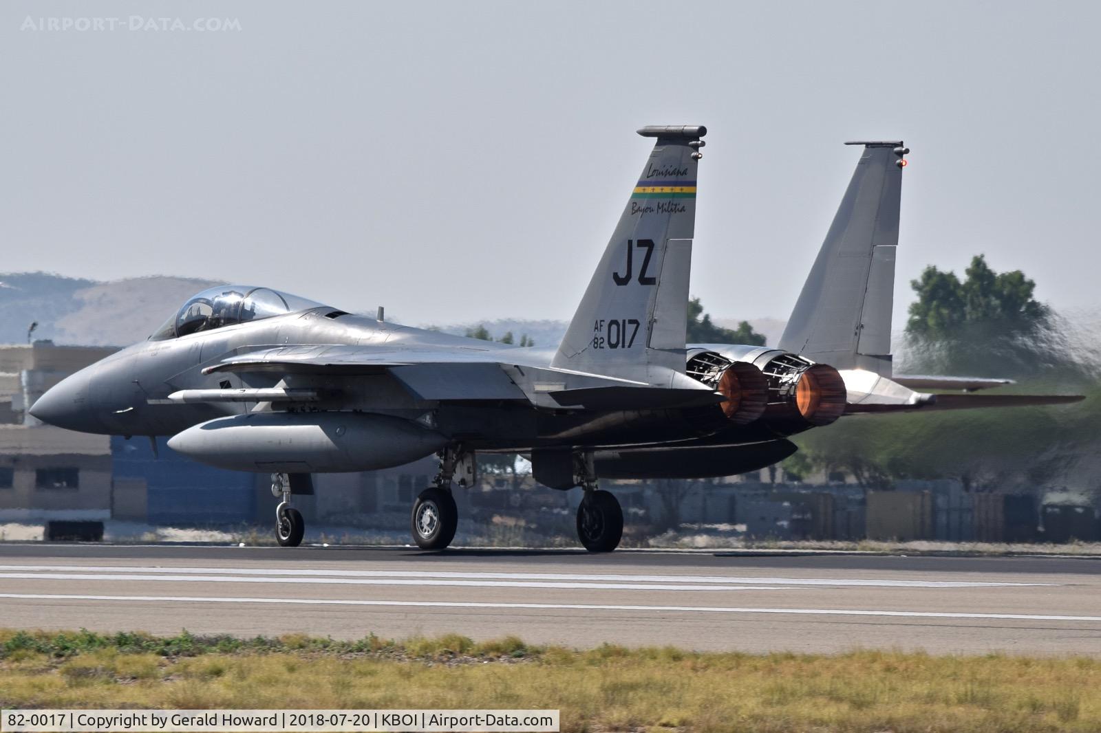82-0017, 1982 McDonnell Douglas F-15C Eagle C/N 0830/C248, 122nd Fighter Sq. 
