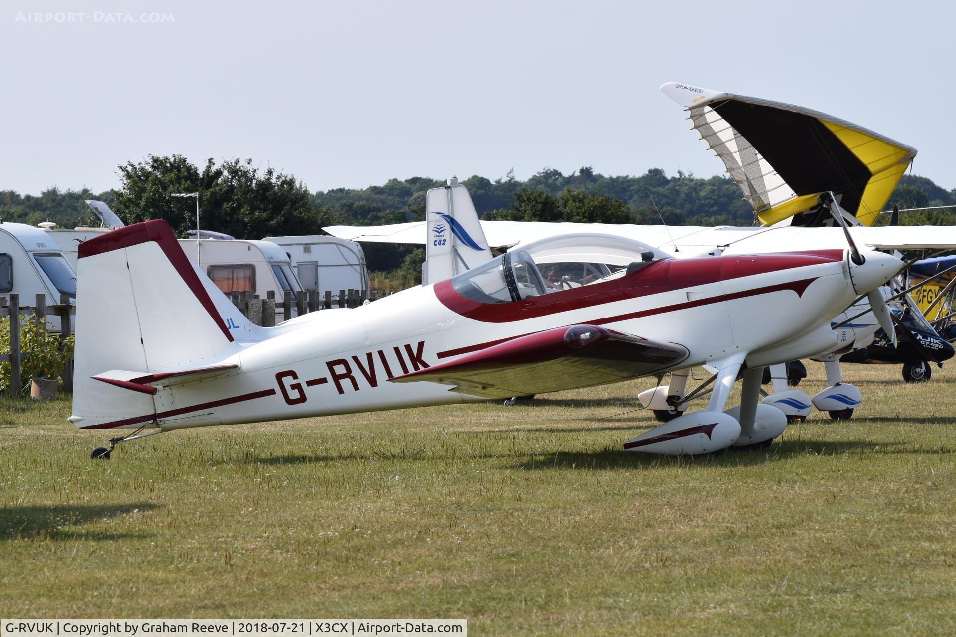 G-RVUK, 2006 Vans RV-7 C/N PFA 323-14441, Parked at Northrepps.