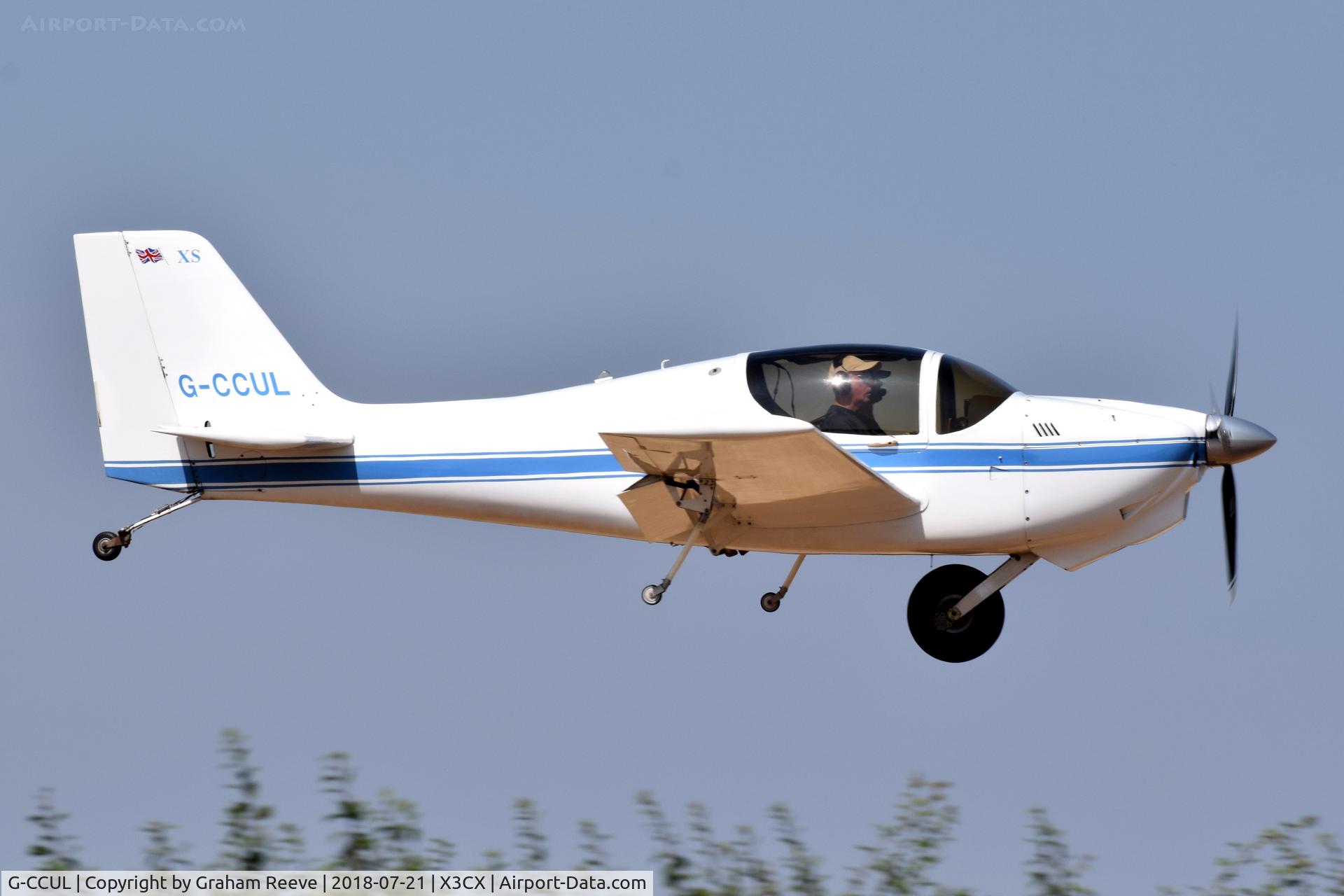G-CCUL, 2004 Europa XS Monowheel C/N PFA 247-13119, Landing at Northrepps.