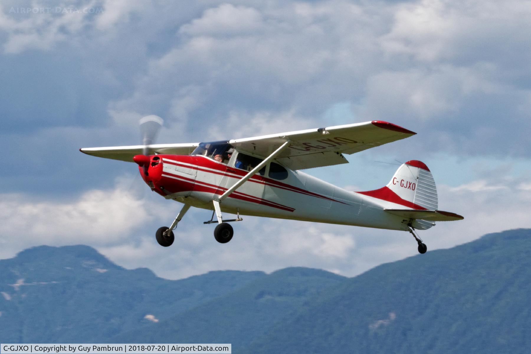C-GJXO, 1954 Cessna 170B C/N 25540, Departing the Abbotsford parachute center