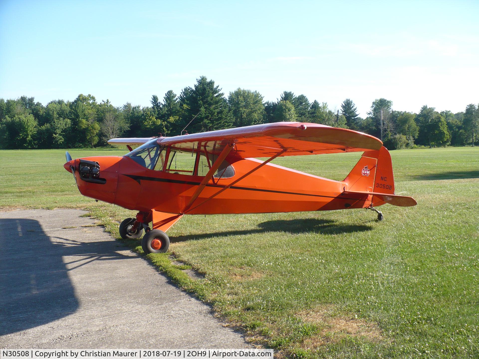 N30508, 1940 Piper J5A Cub Cruiser C/N 5-204, Piper J5A making an appearance at the gliderport