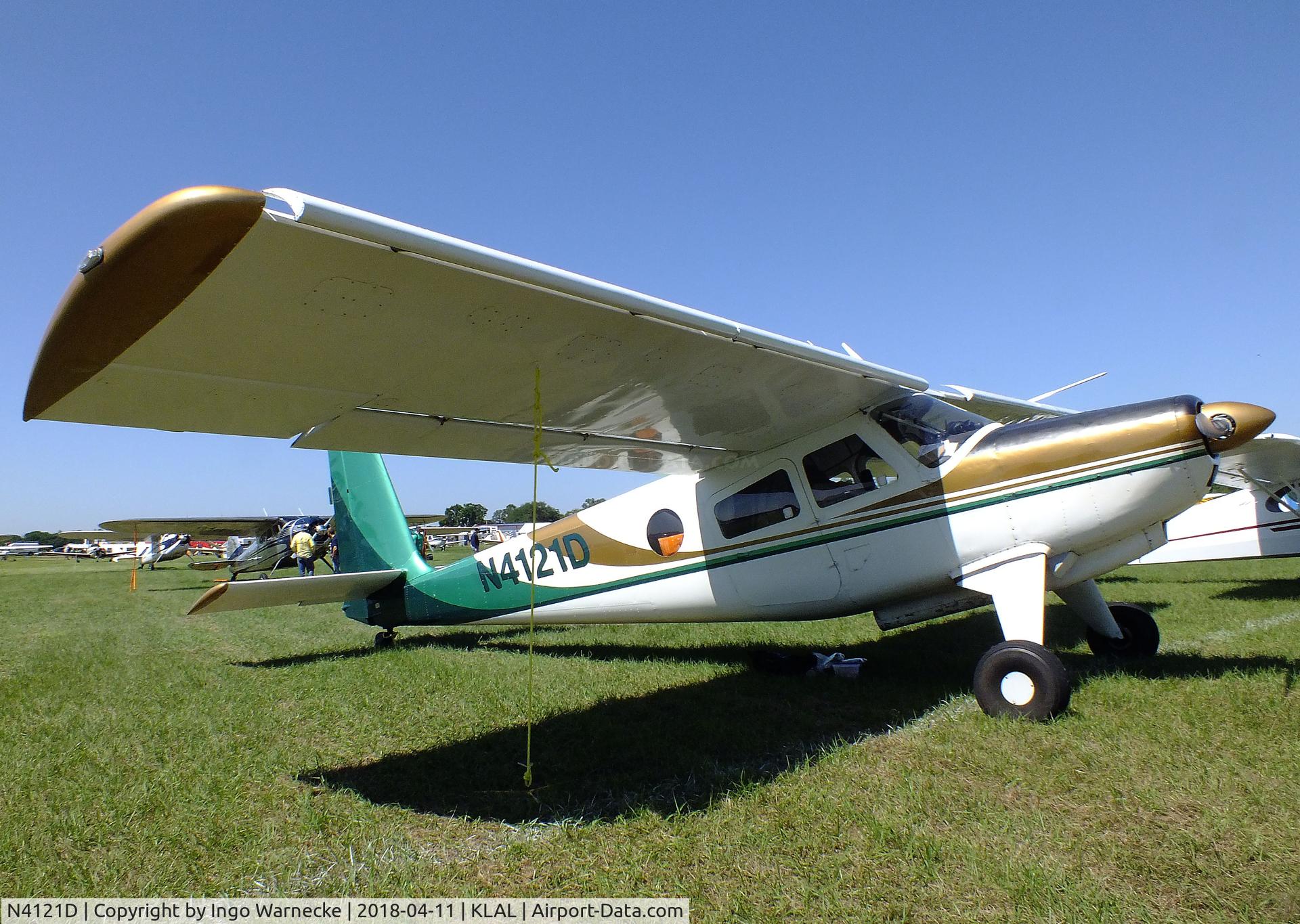 N4121D, 1957 Helio H-391B Courier C/N 041, Helio H-391B Courier at 2018 Sun 'n Fun, Lakeland FL