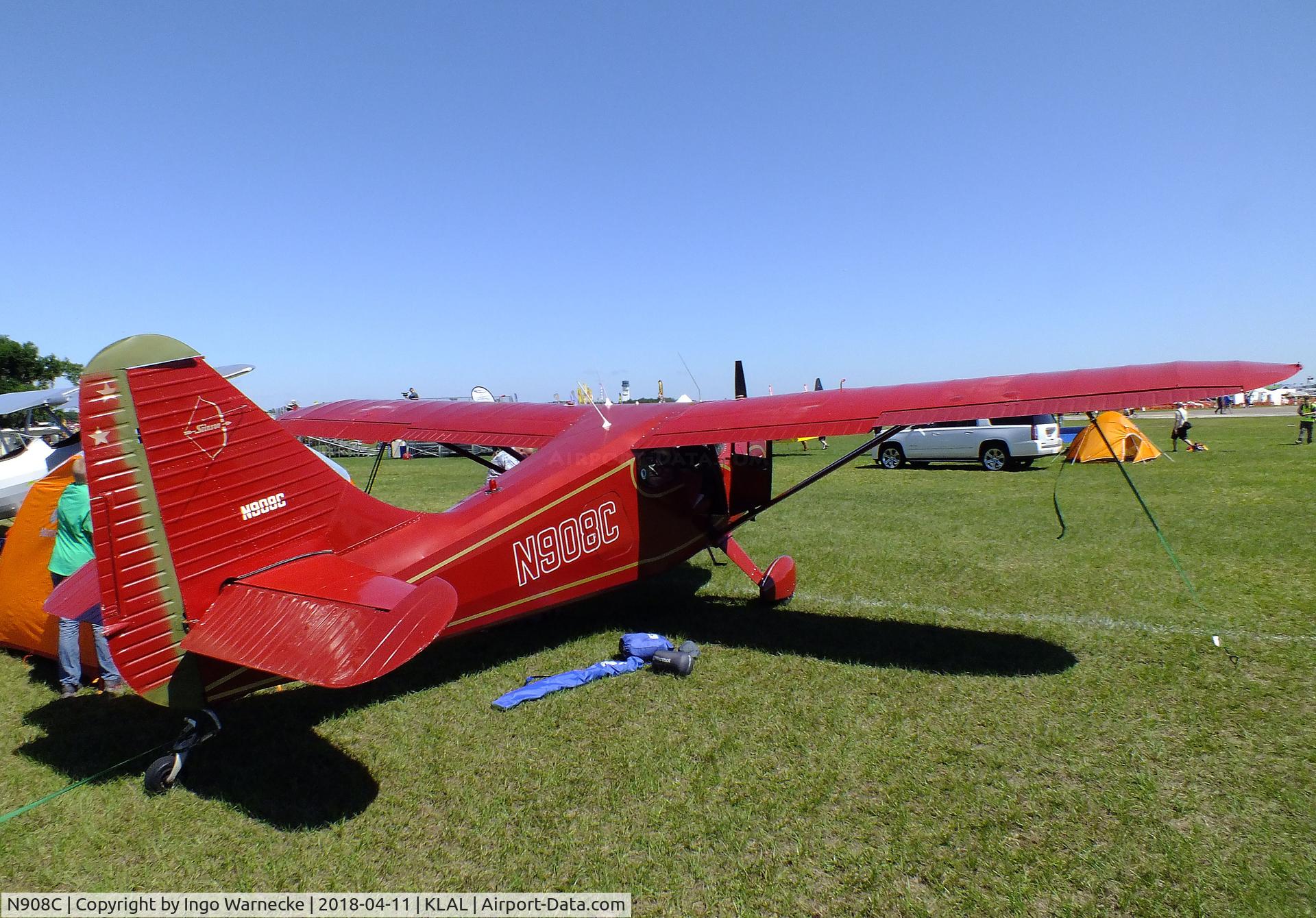 N908C, 1947 Stinson 108 Voyager C/N 108-3908, Stinson 108 at 2018 Sun 'n Fun, Lakeland FL