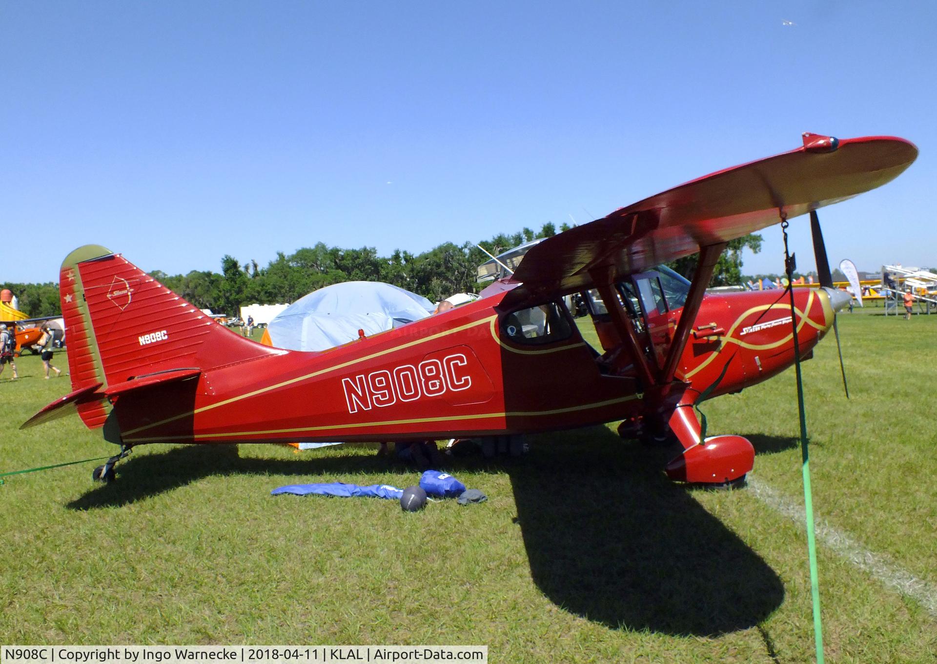 N908C, 1947 Stinson 108 Voyager C/N 108-3908, Stinson 108 at 2018 Sun 'n Fun, Lakeland FL