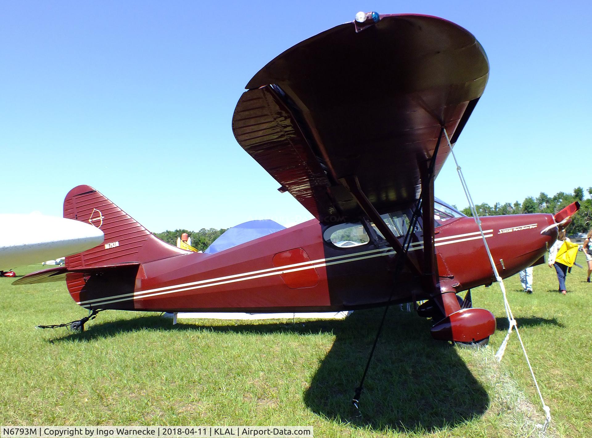 N6793M, 1949 Stinson 108-3 Voyager C/N 108-4793, Stinson 108-3 at 2018 Sun 'n Fun, Lakeland FL