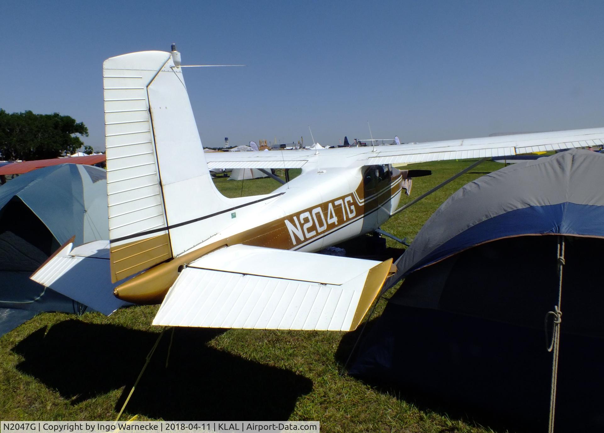 N2047G, 1958 Cessna 182A Skylane C/N 51347, Cessna 182A Skylane at 2018 Sun 'n Fun, Lakeland FL