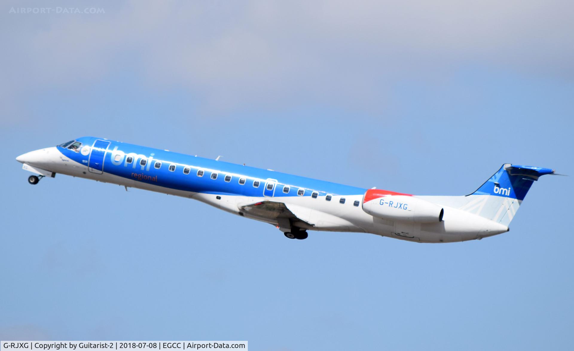 G-RJXG, 2001 Embraer EMB-145EP (ERJ-145EP) C/N 145390, At Manchester