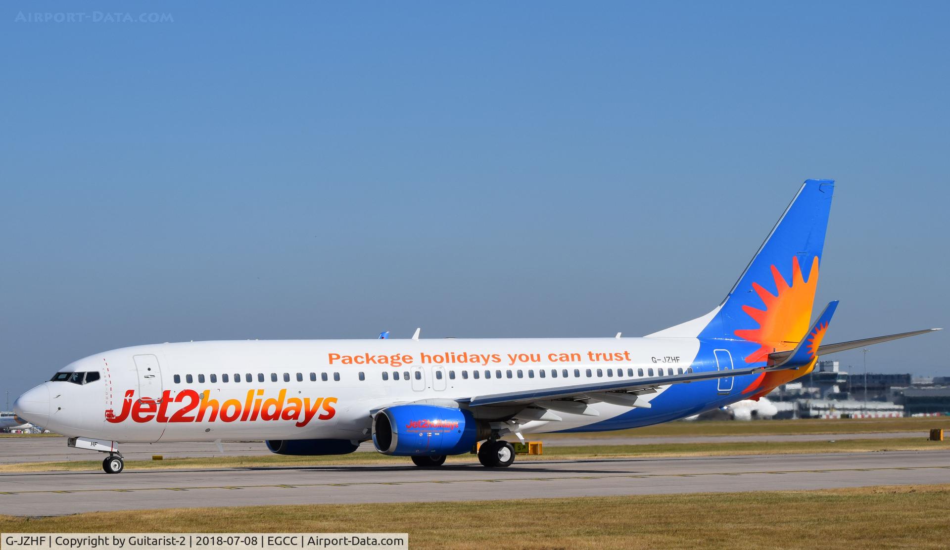 G-JZHF, 1999 Boeing 737-8K2 C/N 28378, At Manchester