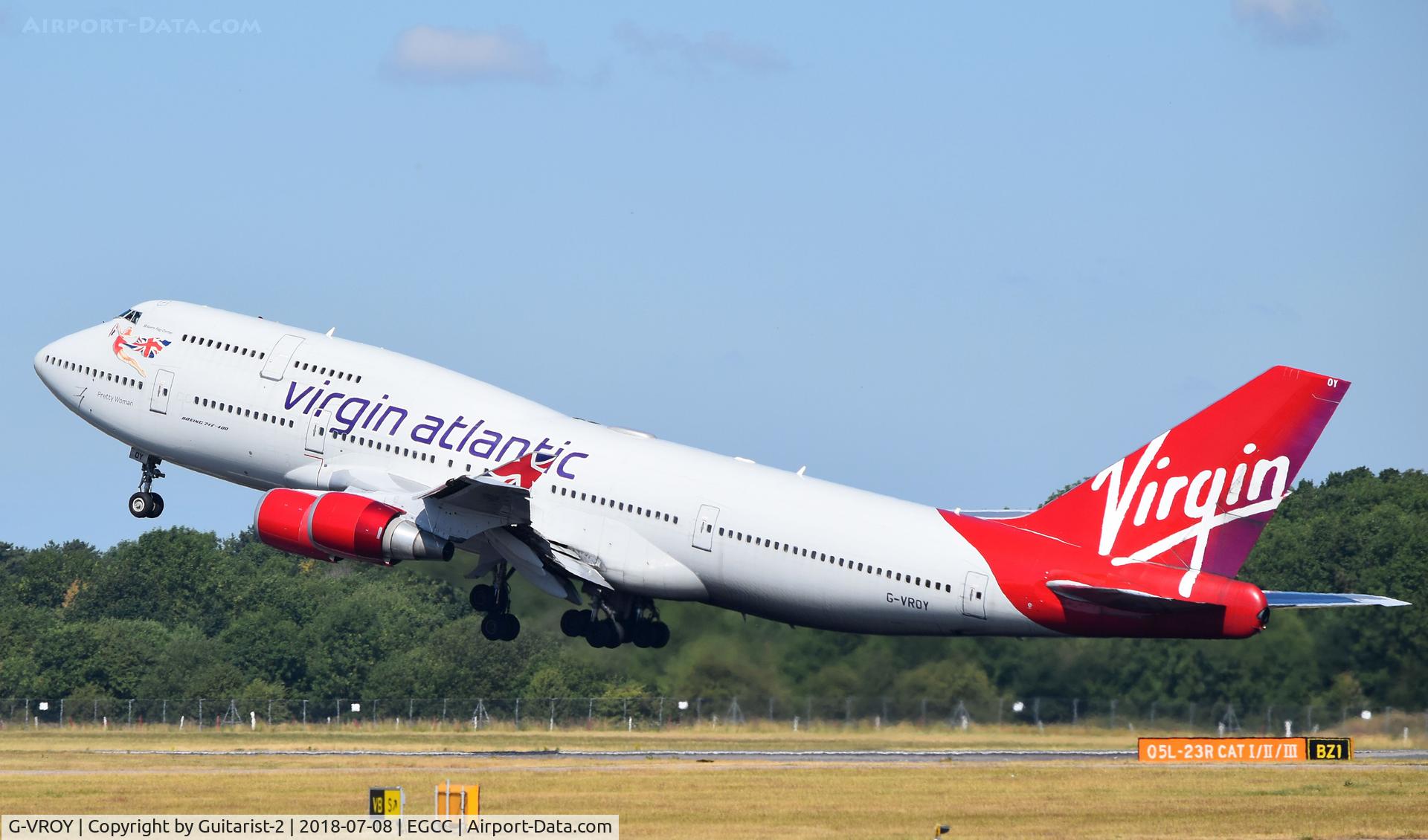 G-VROY, 2001 Boeing 747-443 C/N 32340, At Manchester