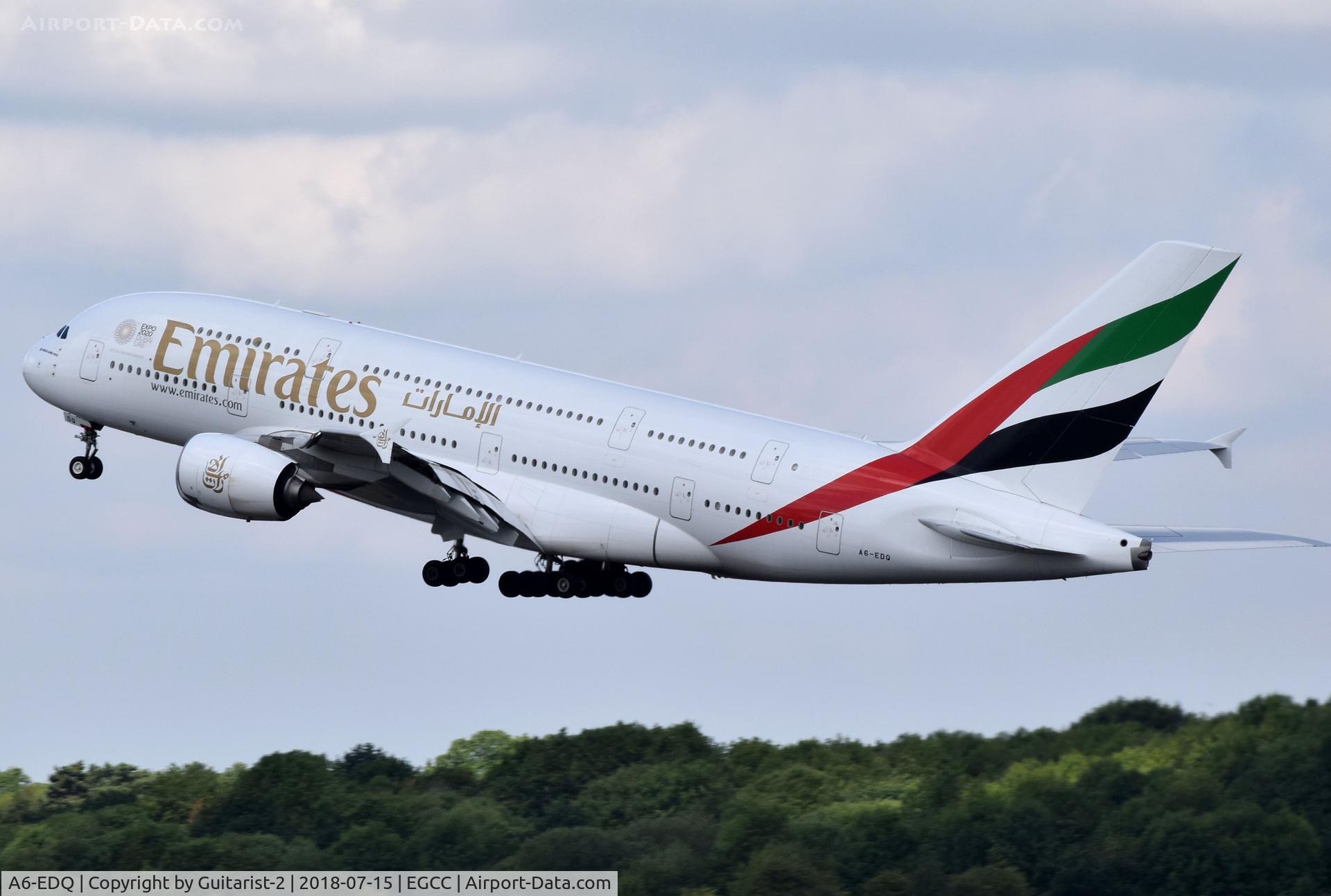 A6-EDQ, 2011 Airbus A380-861 C/N 080, At Manchester