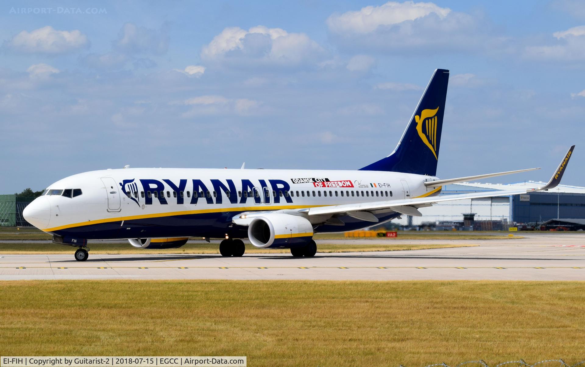 EI-FIH, 2015 Boeing 737-8AS C/N 44697, At Manchester