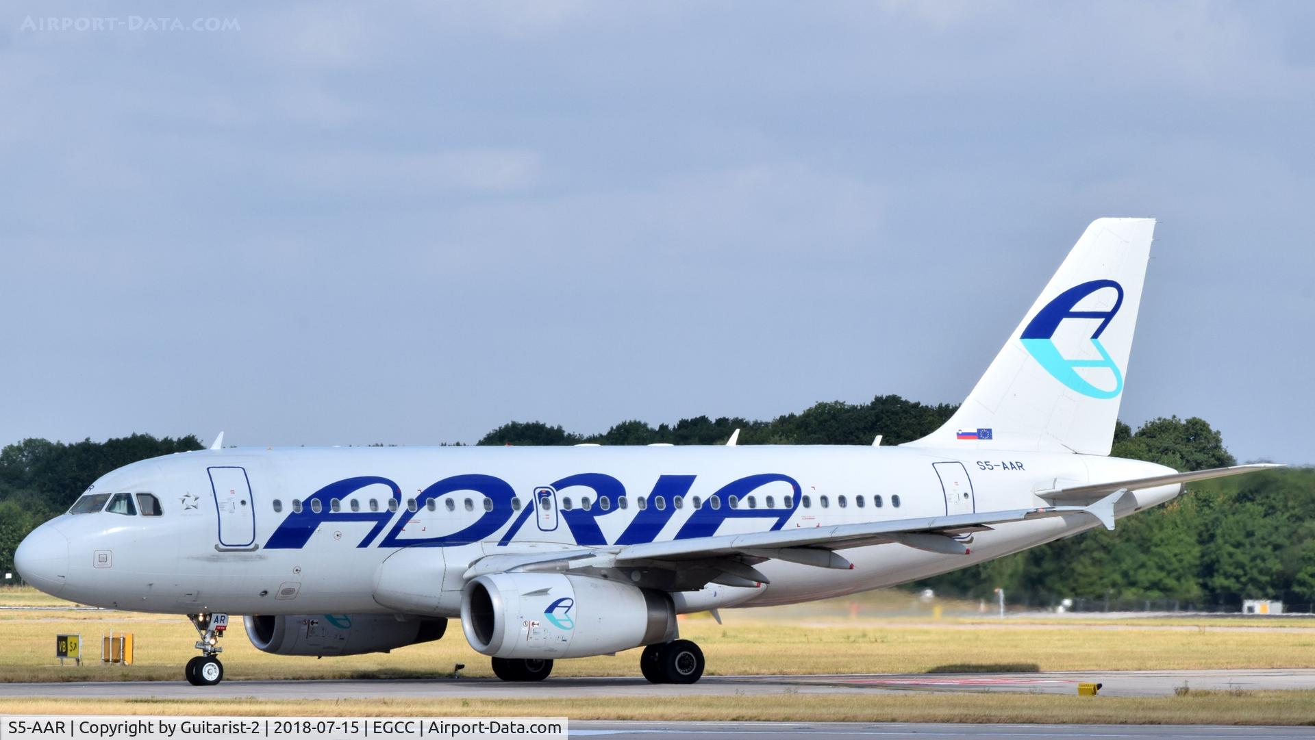 S5-AAR, 2010 Airbus A319-132 C/N 4301, At Manchester