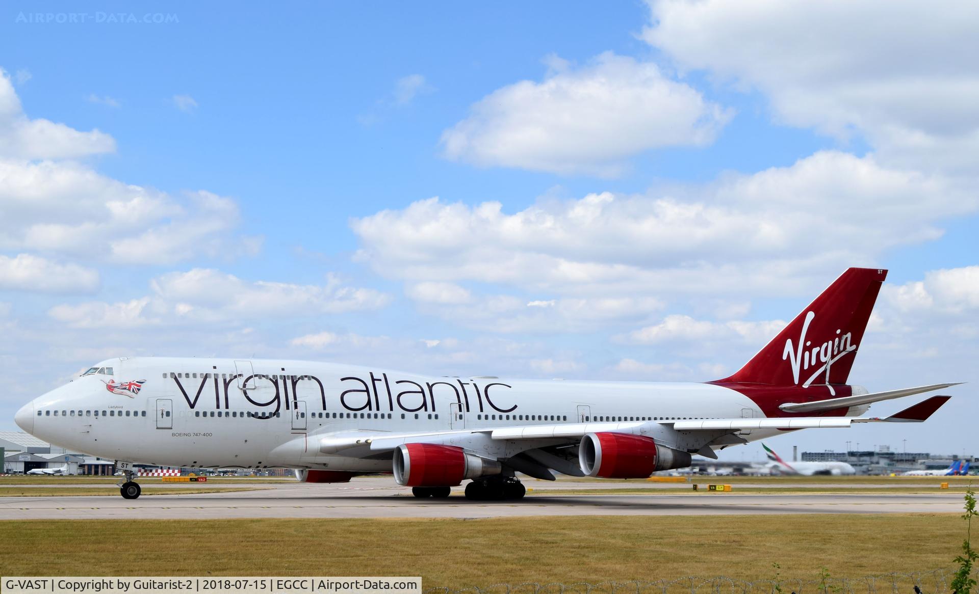 G-VAST, 1997 Boeing 747-41R C/N 28757, At Manchester