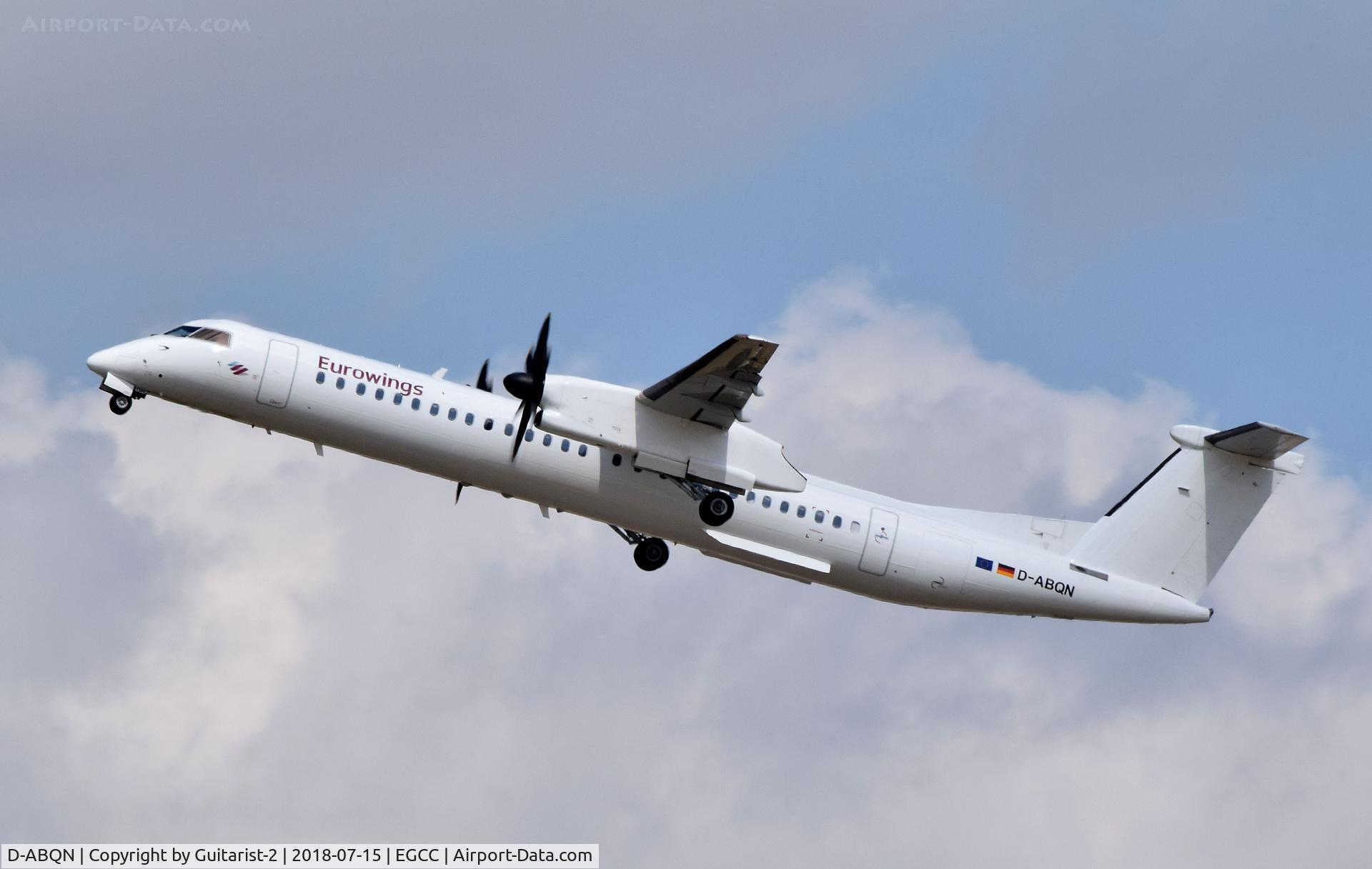 D-ABQN, 2006 De Havilland Canada DHC-8-402 Dash 8 C/N 4124, At Manchester