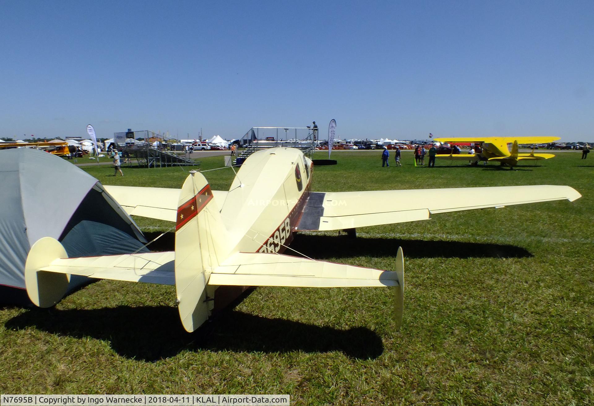 N7695B, 1958 Bellanca 14-19-2 Cruisair Senior C/N 4046, Bellanca 14-19-2 Cruisemaster 230 at 2018 Sun 'n Fun, Lakeland FL
