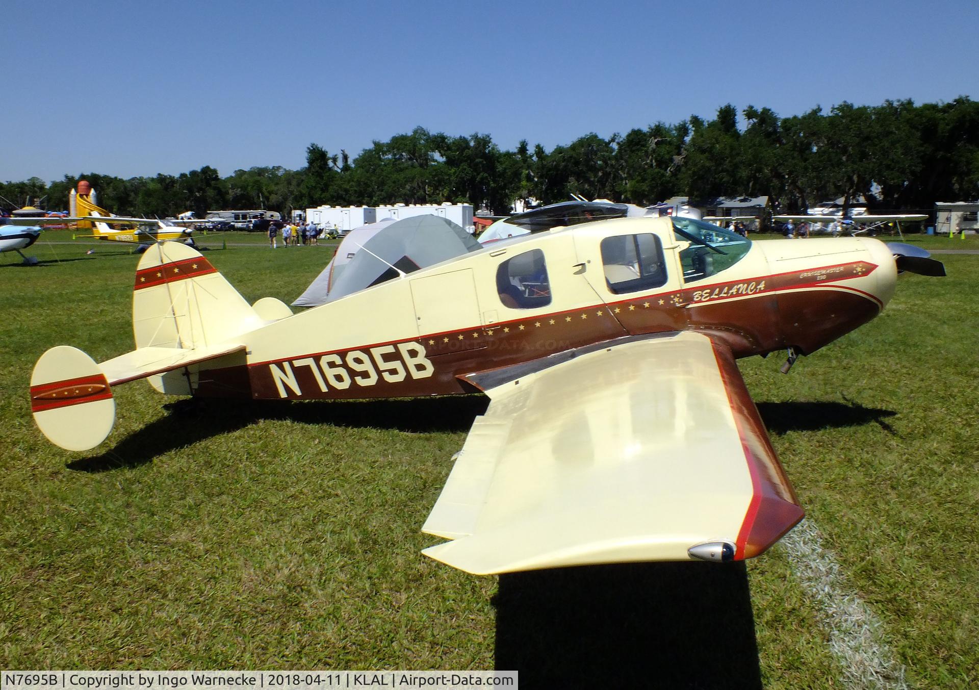 N7695B, 1958 Bellanca 14-19-2 Cruisair Senior C/N 4046, Bellanca 14-19-2 Cruisemaster 230 at 2018 Sun 'n Fun, Lakeland FL