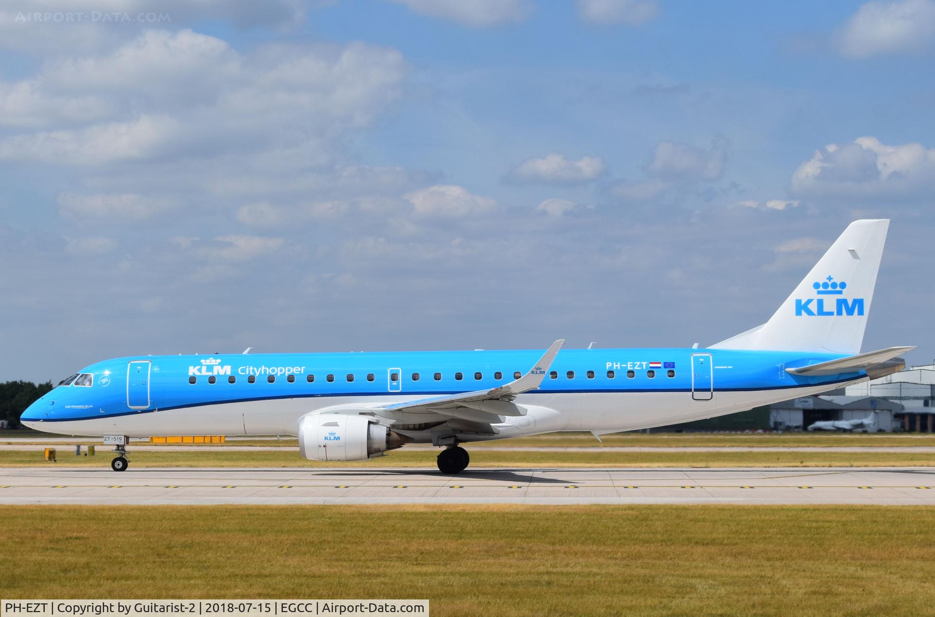 PH-EZT, 2012 Embraer 190LR (ERJ-190-100LR) C/N 19000519, At Manchester