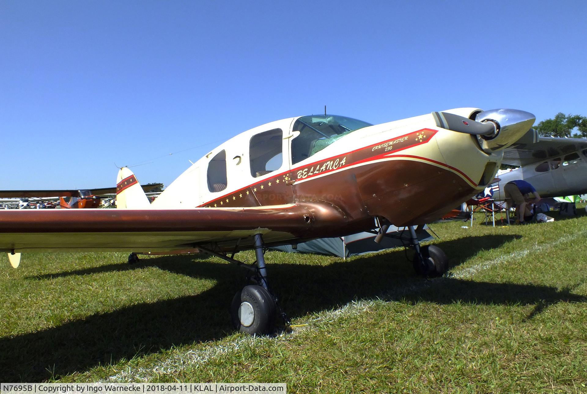 N7695B, 1958 Bellanca 14-19-2 Cruisair Senior C/N 4046, Bellanca 14-19-2 Cruisemaster 230 at 2018 Sun 'n Fun, Lakeland FL