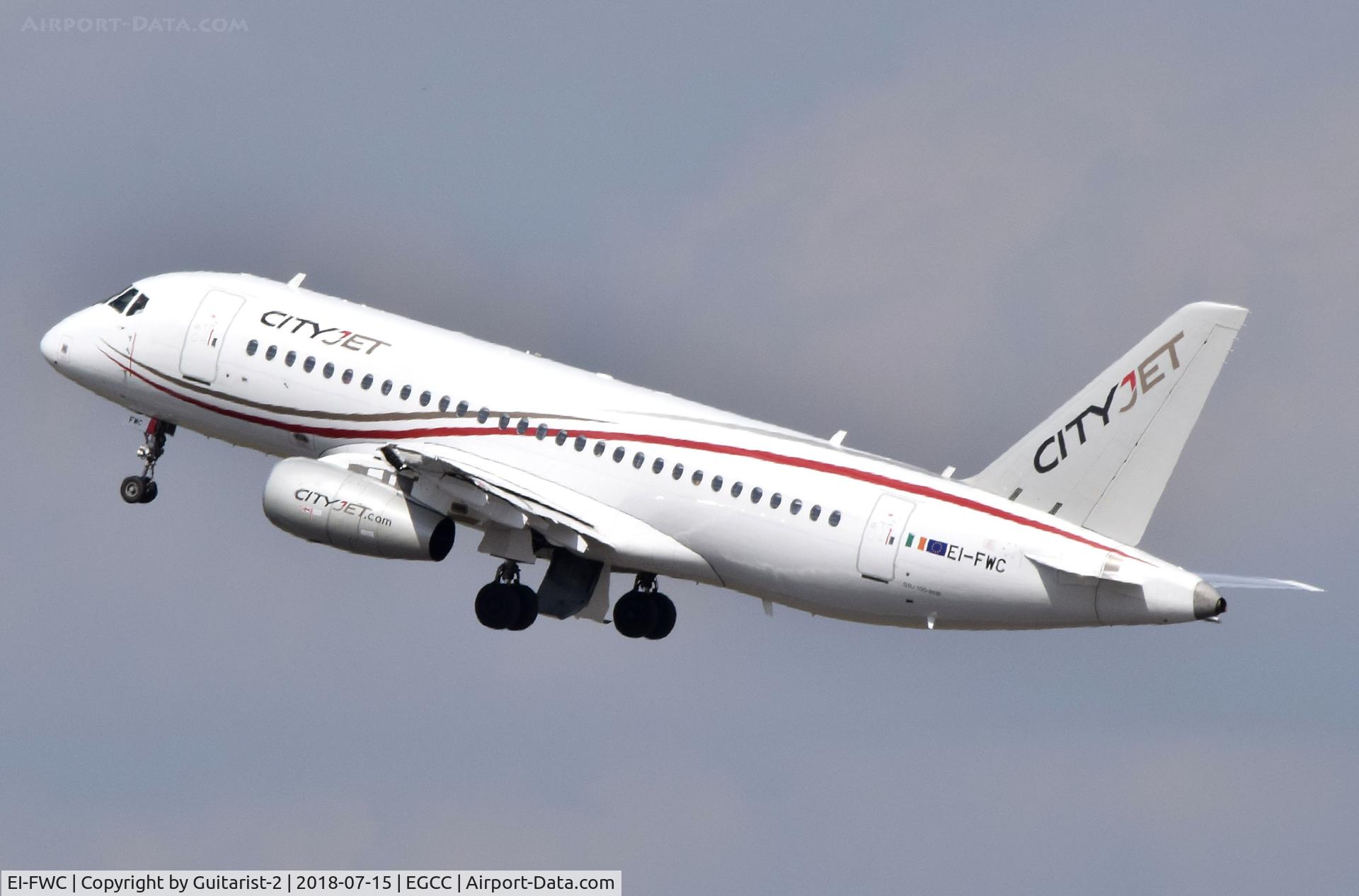 EI-FWC, 2016 Sukhoi SuperJet 100-95B C/N 95111, At Manchester