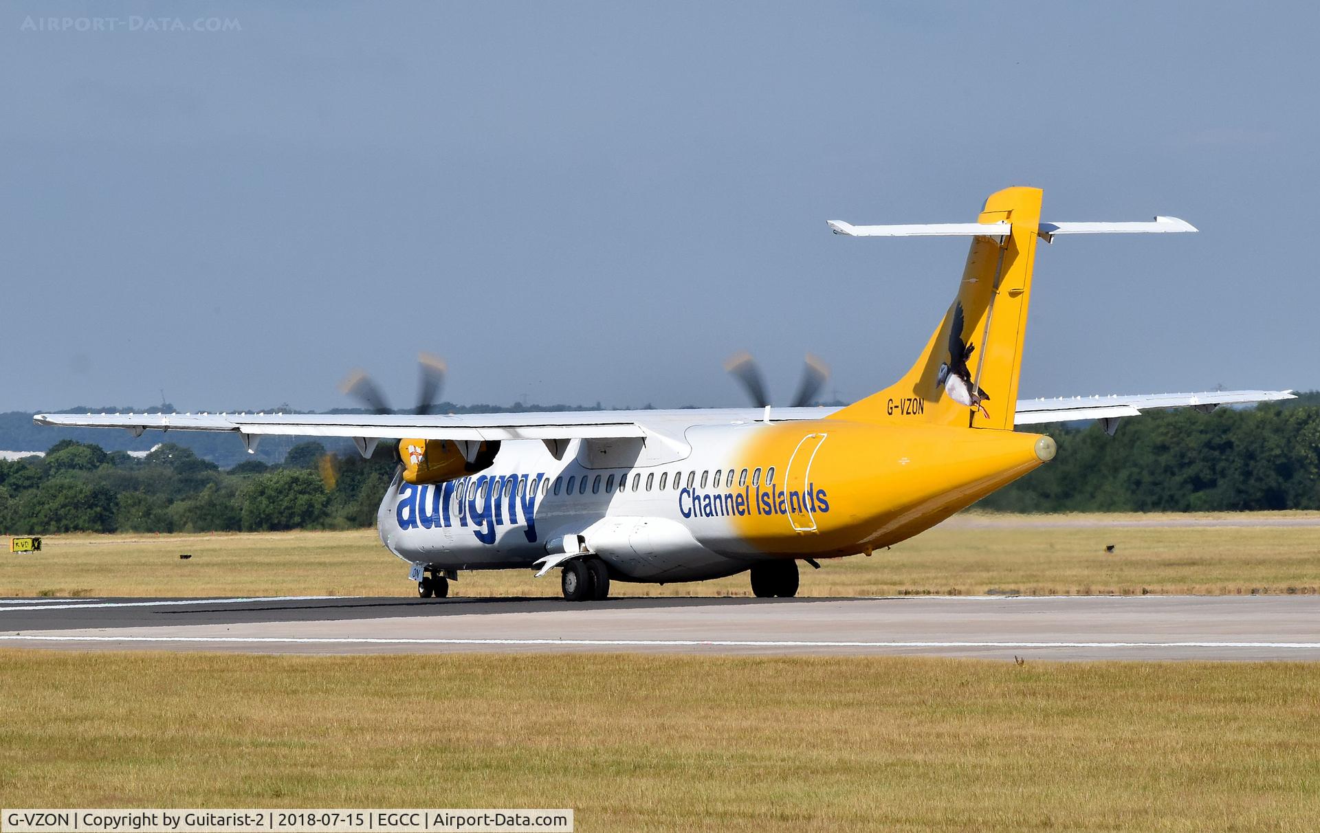 G-VZON, 2009 ATR 72-212A C/N 853, At Manchester