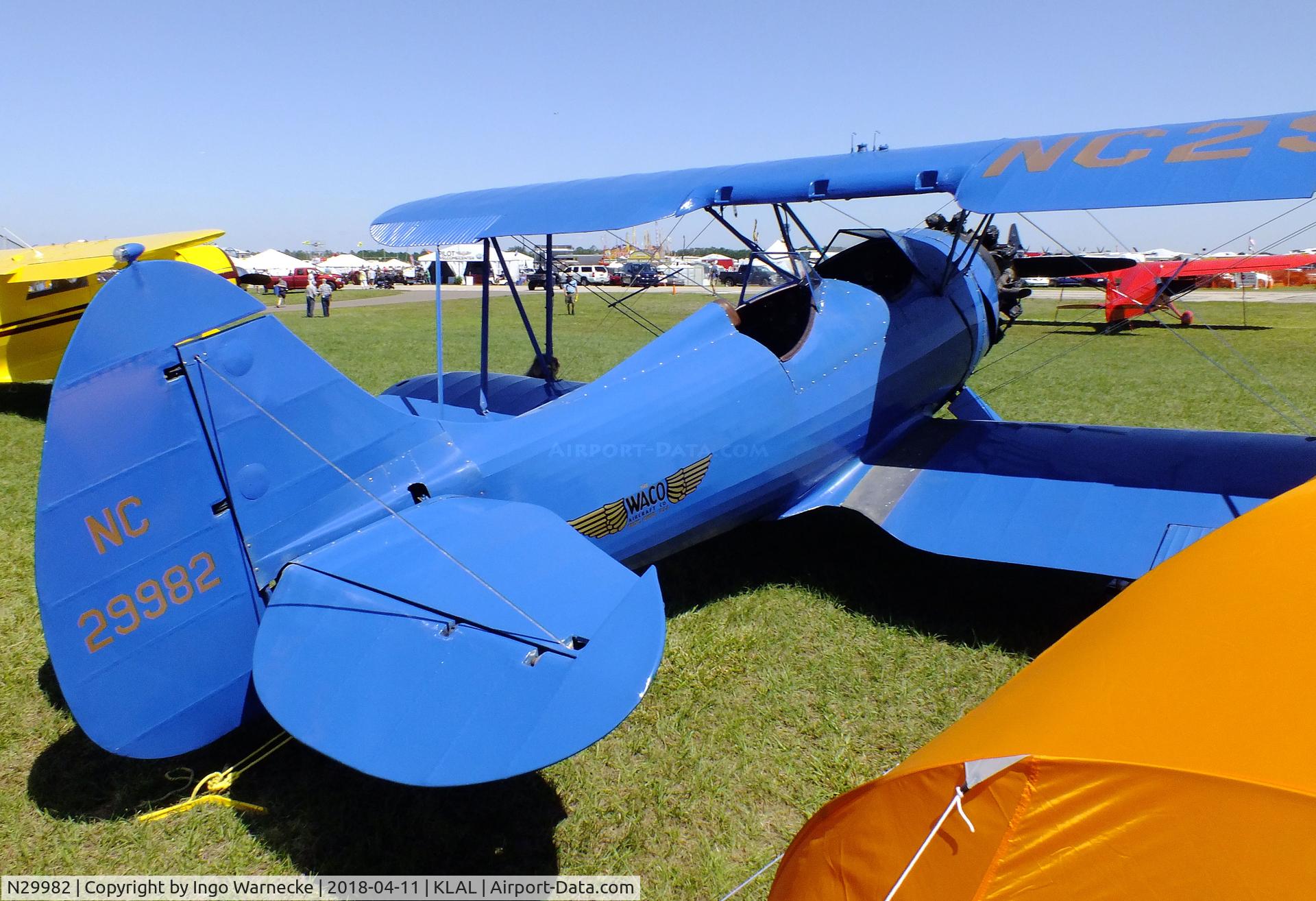 N29982, 1940 Waco UPF-7 C/N 5479, Waco UPF-7 at 2018 Sun 'n Fun, Lakeland FL