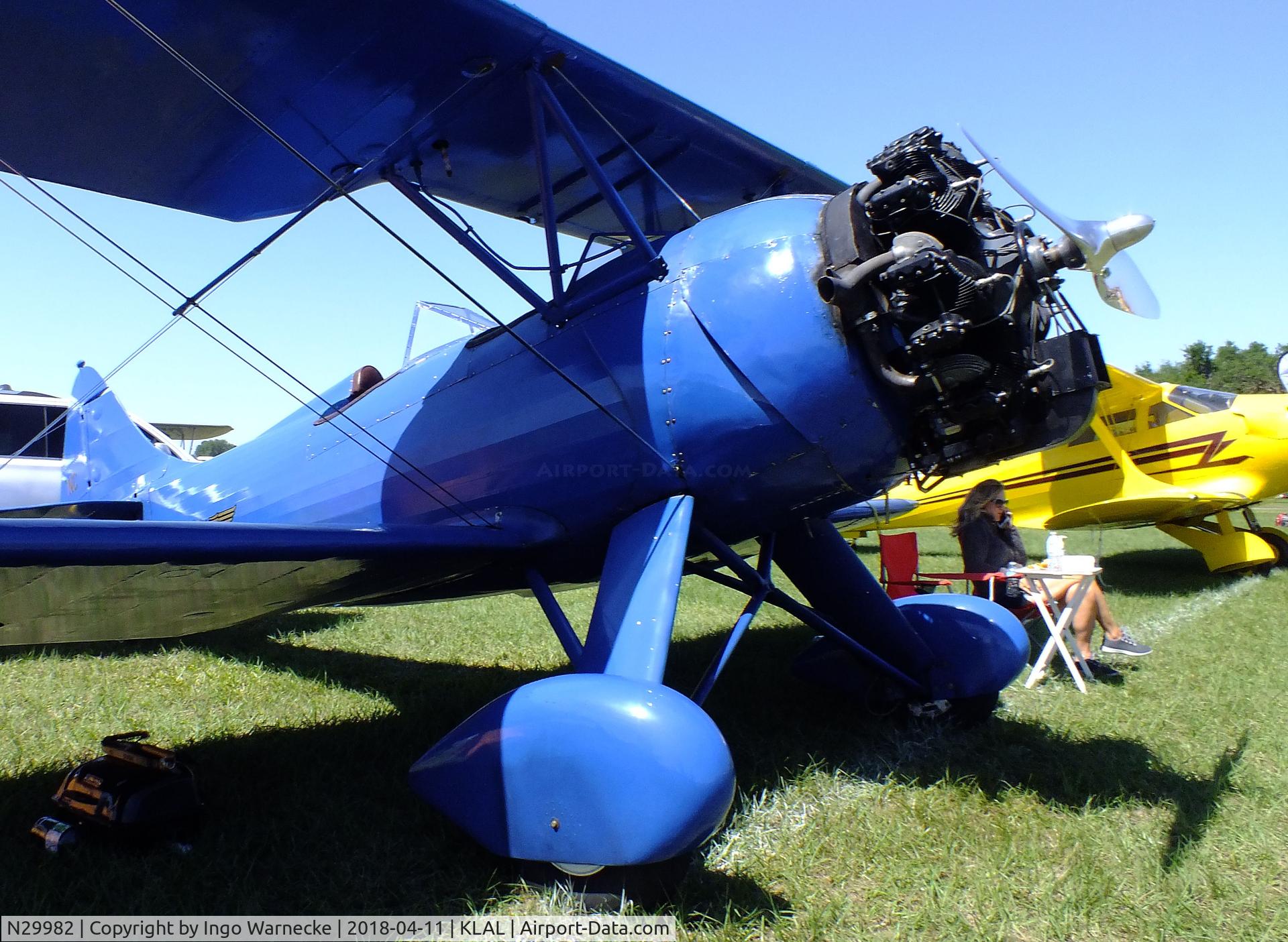 N29982, 1940 Waco UPF-7 C/N 5479, Waco UPF-7 at 2018 Sun 'n Fun, Lakeland FL