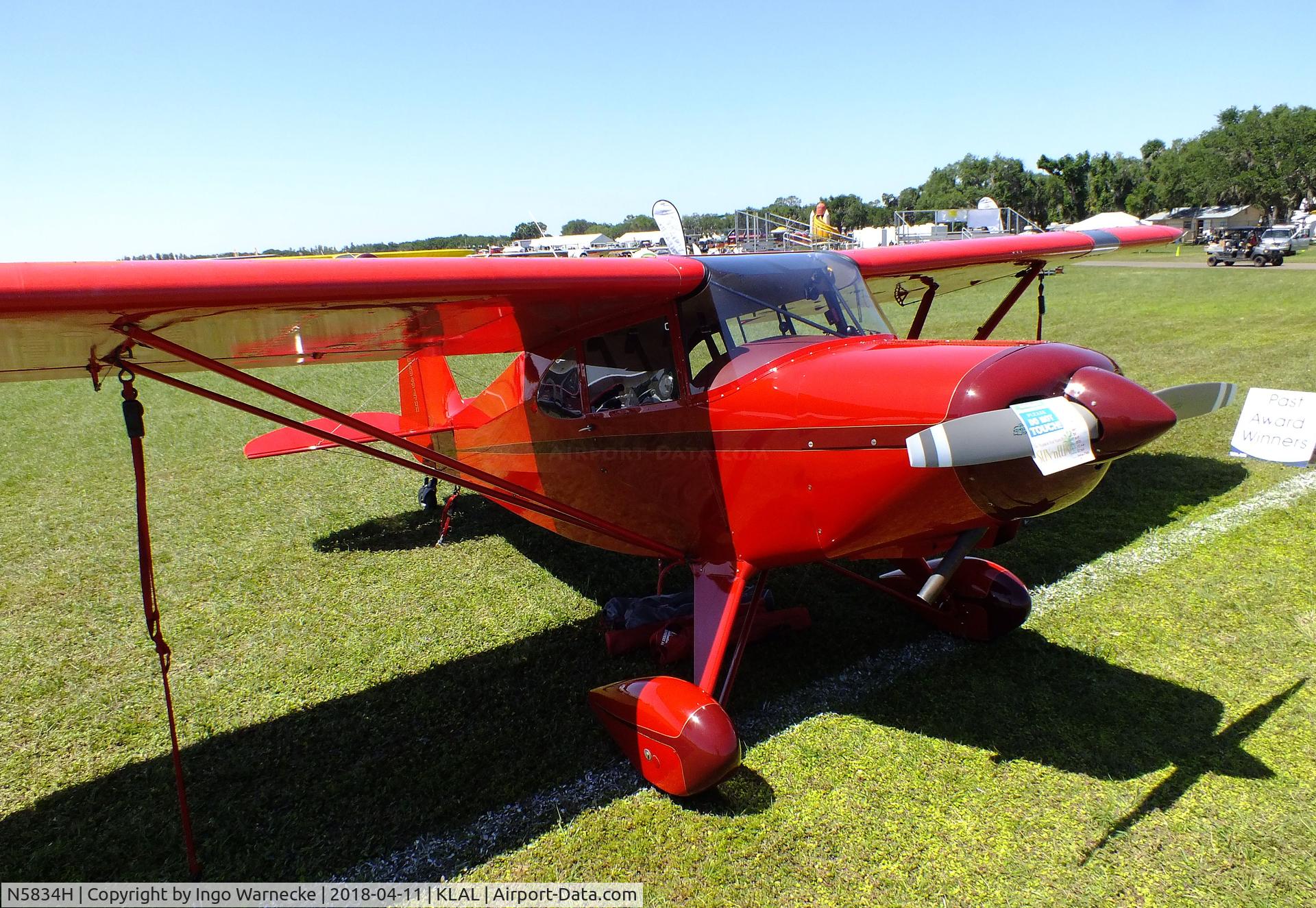 N5834H, 1949 Piper PA-16 Clipper C/N 16-453, Piper PA-16 Clipper at 2018 Sun 'n Fun, Lakeland FL