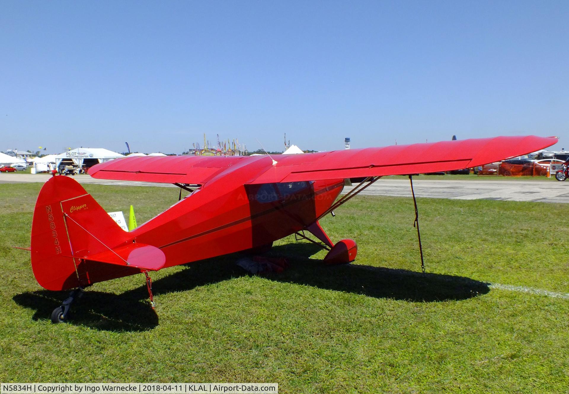 N5834H, 1949 Piper PA-16 Clipper C/N 16-453, Piper PA-16 Clipper at 2018 Sun 'n Fun, Lakeland FL
