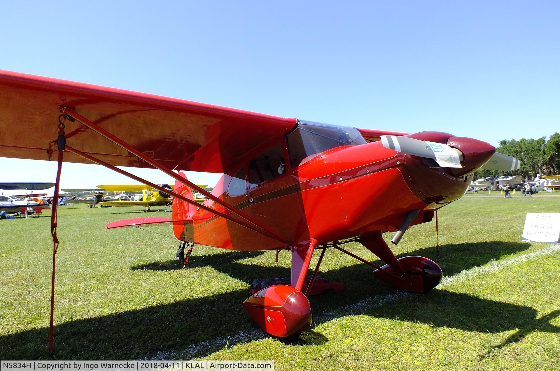 N5834H, 1949 Piper PA-16 Clipper C/N 16-453, Piper PA-16 Clipper at 2018 Sun 'n Fun, Lakeland FL