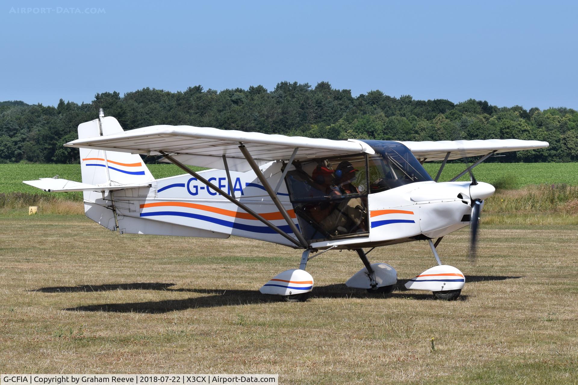 G-CFIA, 2008 Skyranger Swift 912S(1) C/N BMAA/HB/561, Just landed at Northrepps.