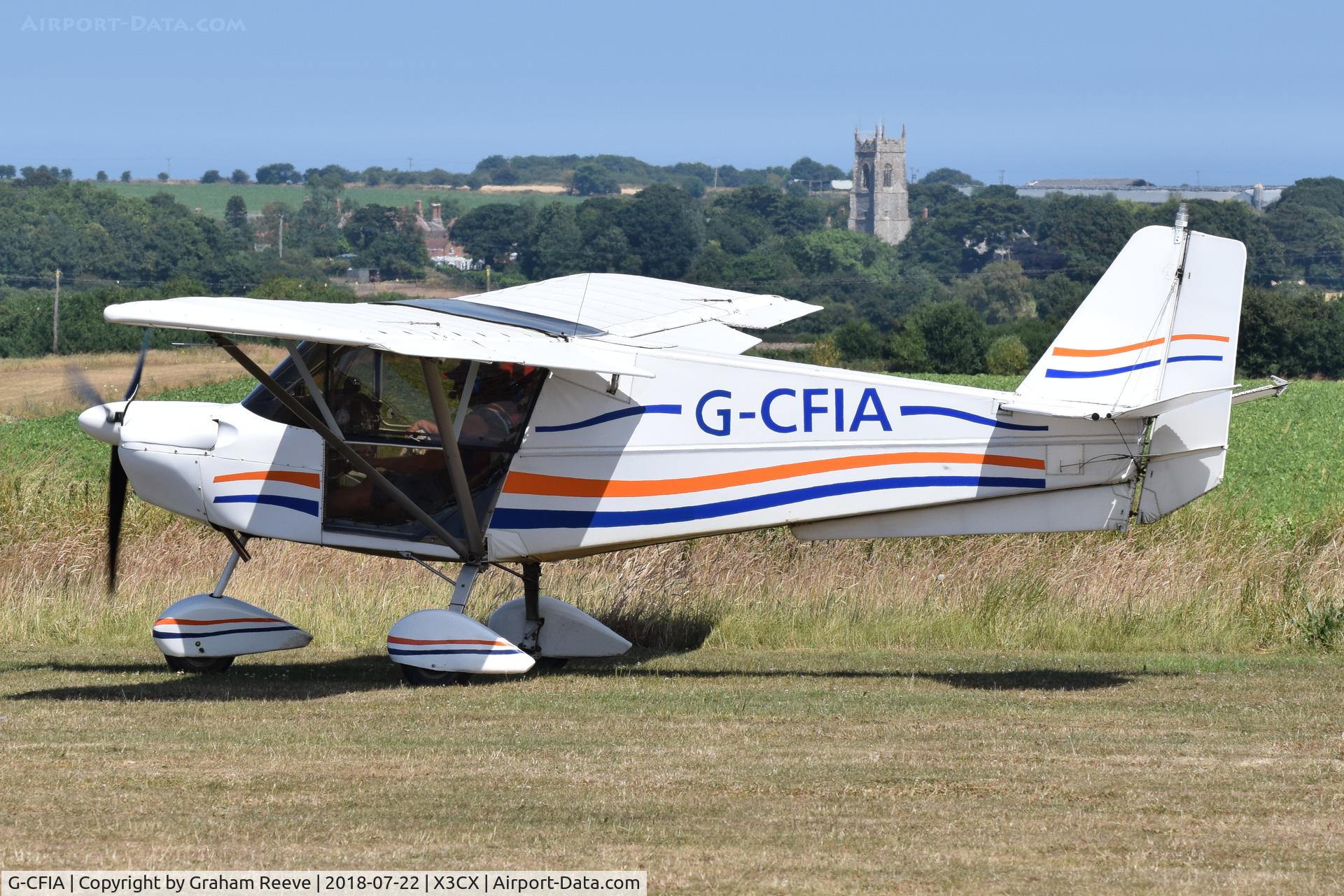 G-CFIA, 2008 Skyranger Swift 912S(1) C/N BMAA/HB/561, Just landed at Northrepps.