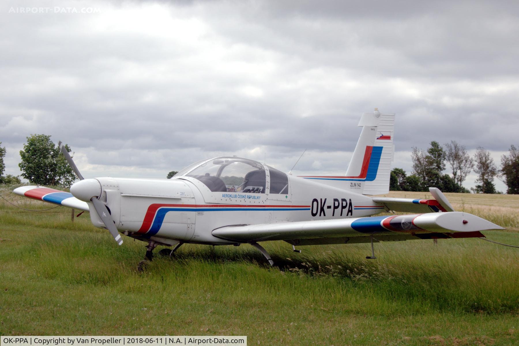 OK-PPA, Zlin Z-142 C/N 0416, Zlin Z 142 of Aeroklub Ceské Republiky at Raarup Flyveplads, Denmark