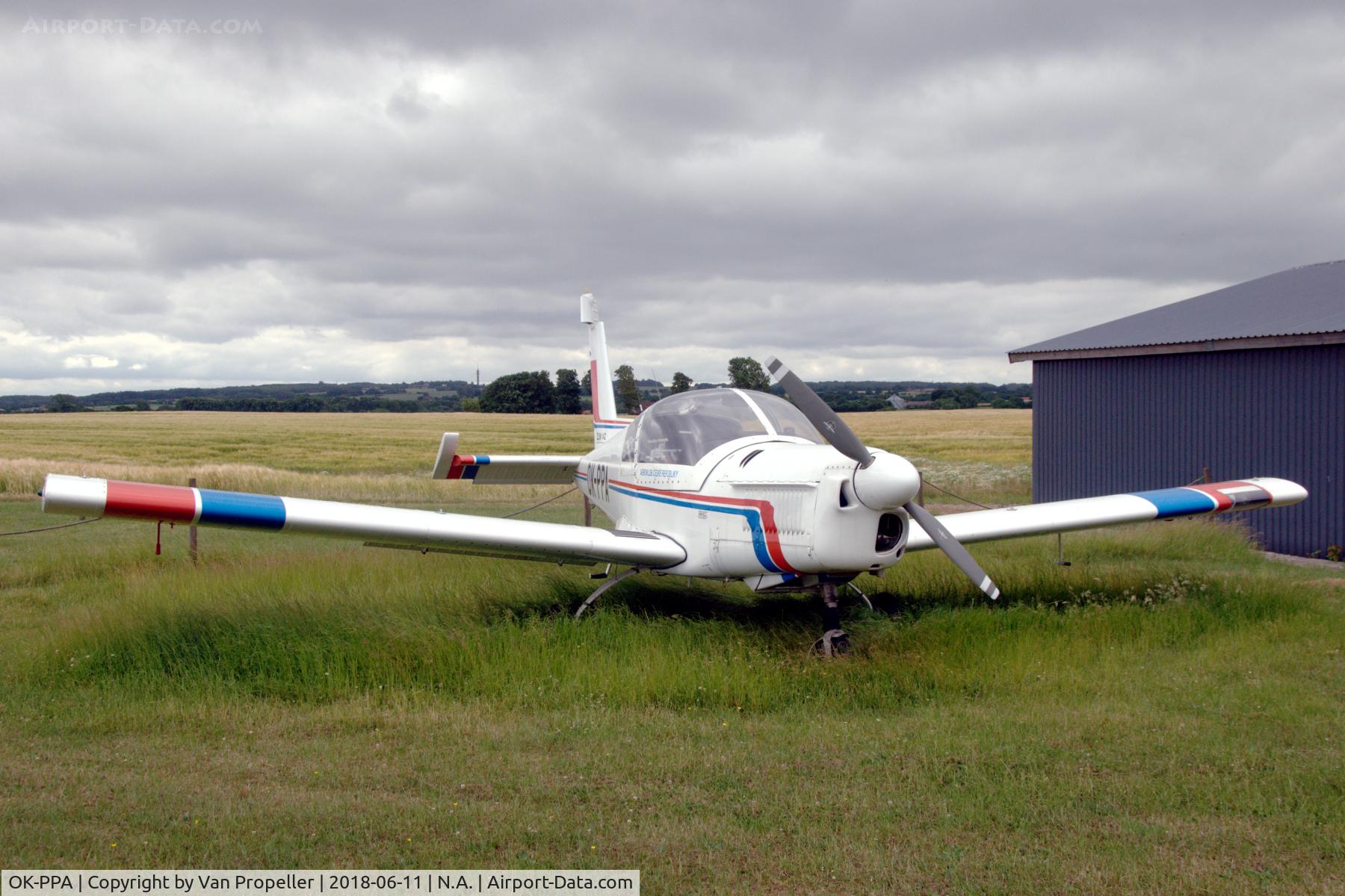 OK-PPA, Zlin Z-142 C/N 0416, Zlin Z 142 of Aeroklub Ceské Republiky at Raarup Flyveplads, Denmark