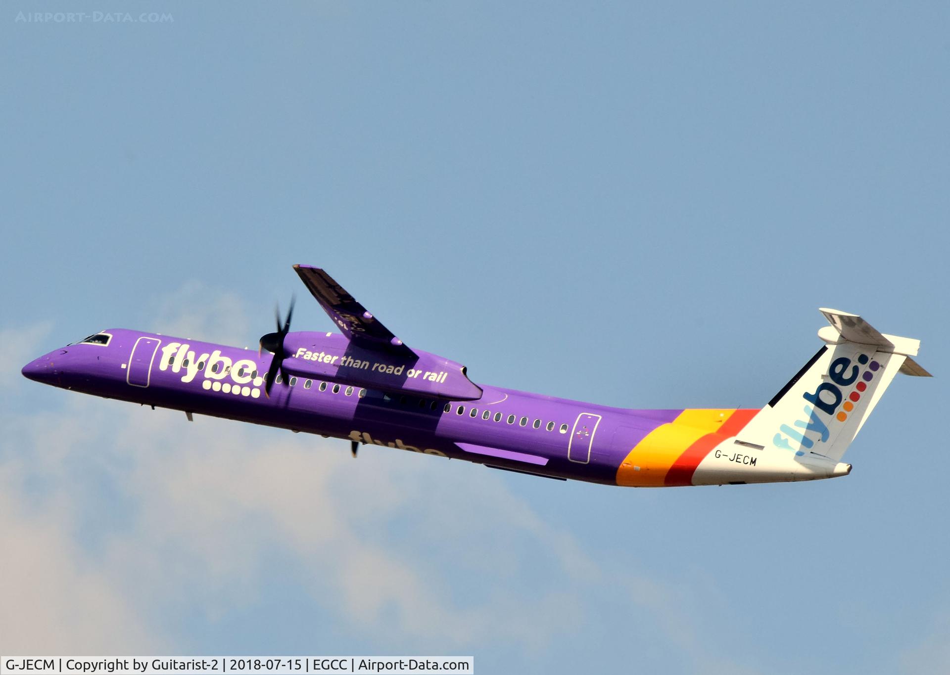 G-JECM, 2005 De Havilland Canada DHC-8-402Q Dash 8 C/N 4118, At Manchester