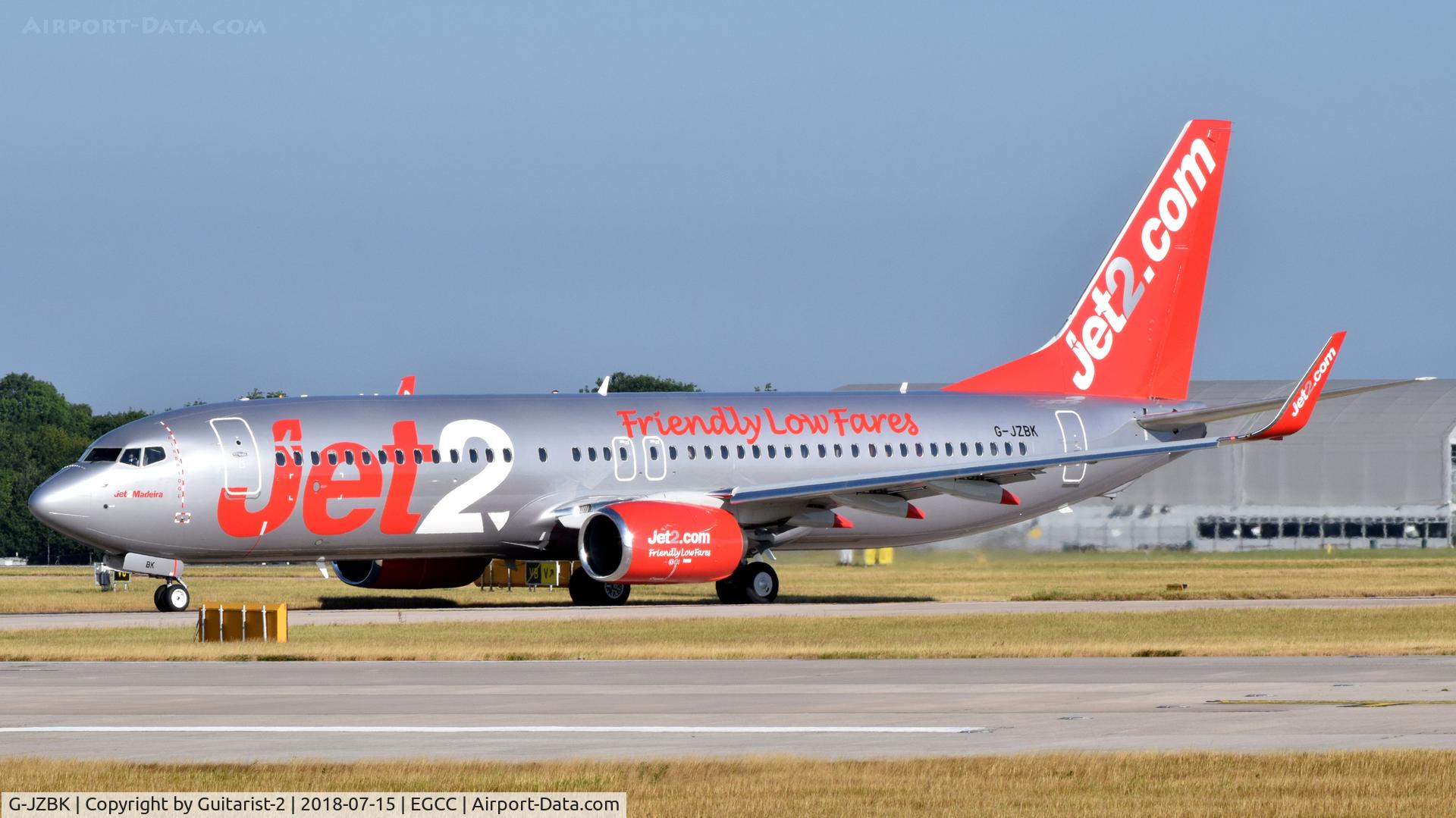 G-JZBK, 2018 Boeing 737-8MG C/N 63167, At Manchester