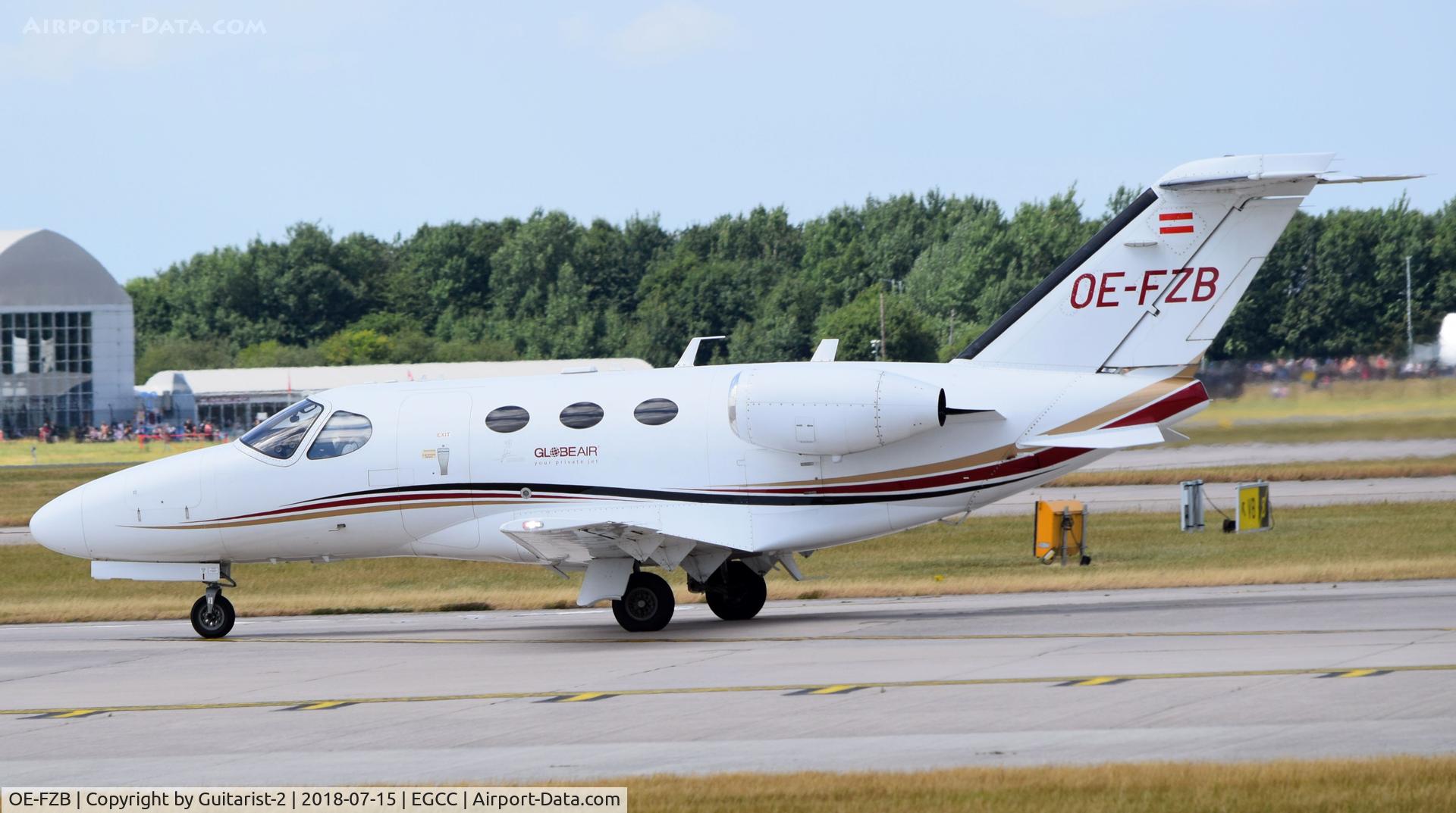 OE-FZB, 2008 Cessna 510 Citation Mustang Citation Mustang C/N 510-0145, At Manchester