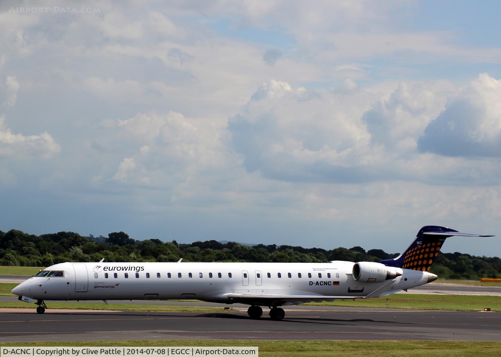 D-ACNC, 2009 Bombardier CRJ-900LR (CL-600-2D24) C/N 15236, Taxy in at EGCC