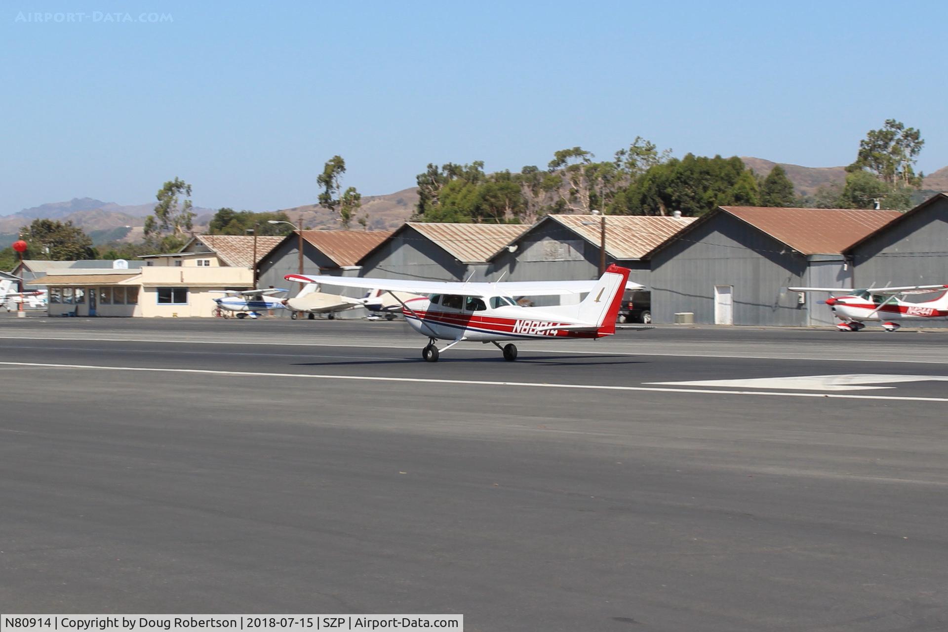 N80914, 1976 Cessna 172M C/N 17266799, 1976 Cessna 172M SKYHAWk, Lycoming O-320-E2D 150 Hp, takeoff roll Rwy 22